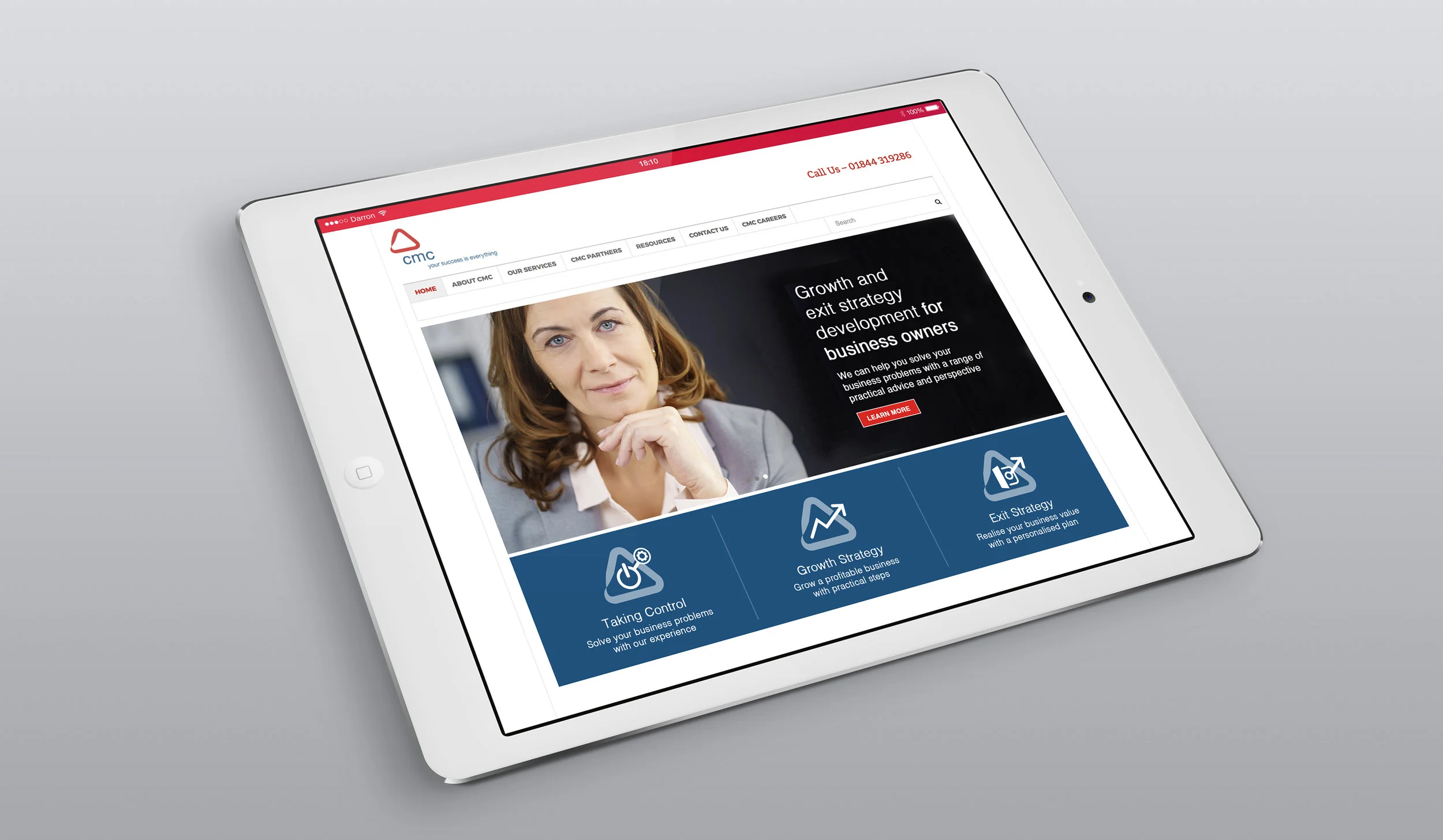 CMC Partners corporate website design