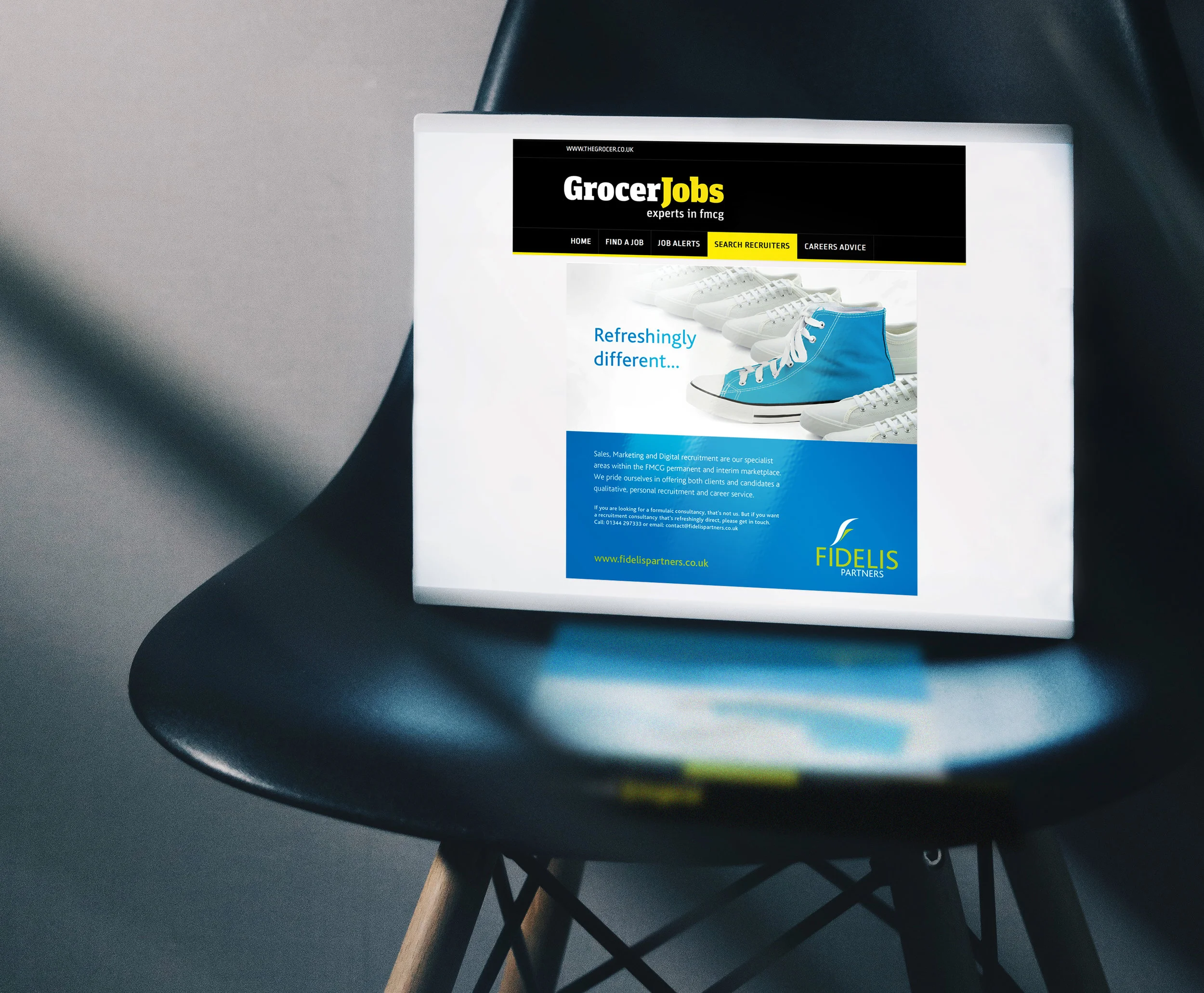 Fidelis Partners recruitment advert designs