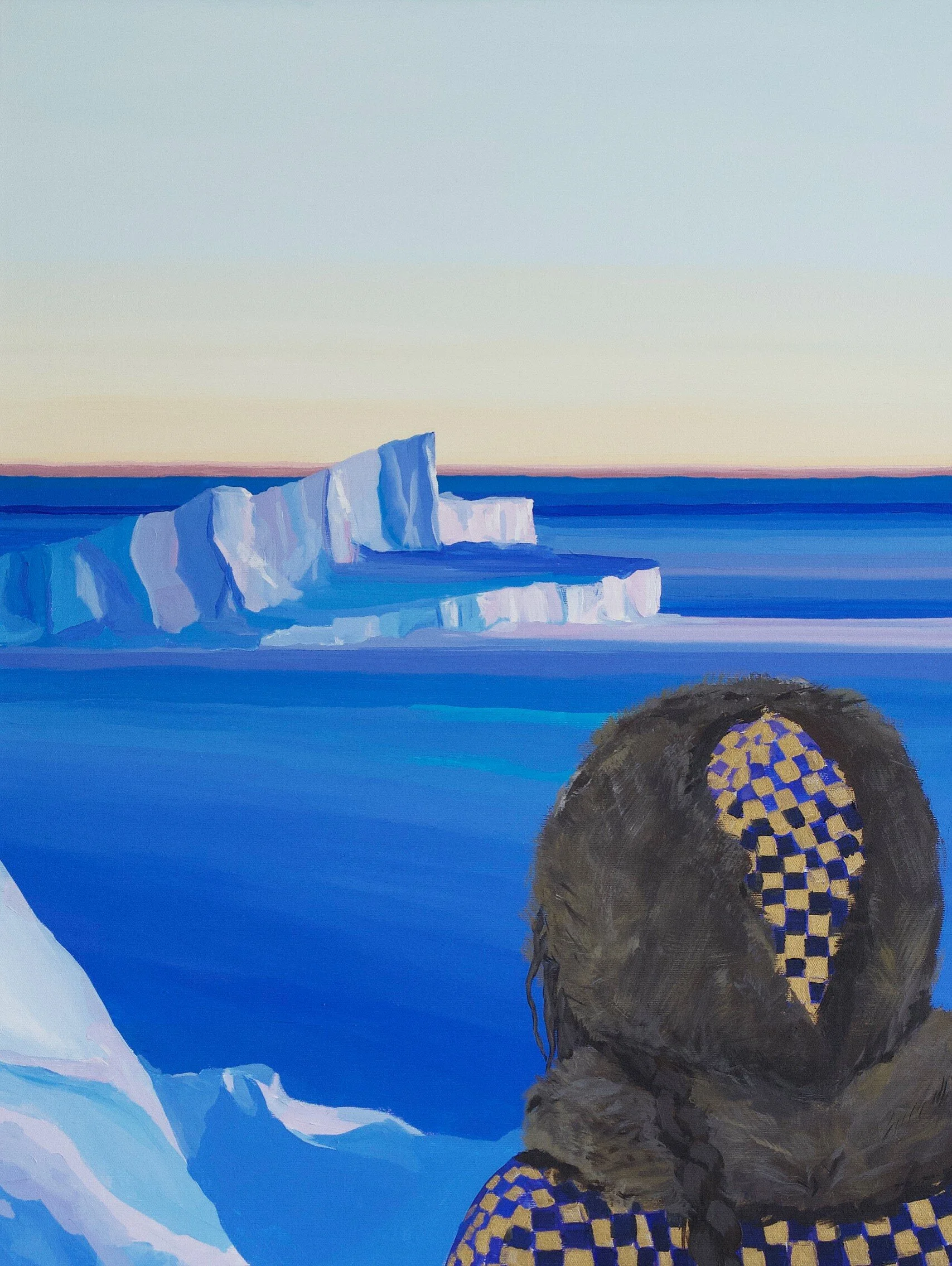 Painting by artist Cristina Ruiz de Castañeda. 'I live here' 2019