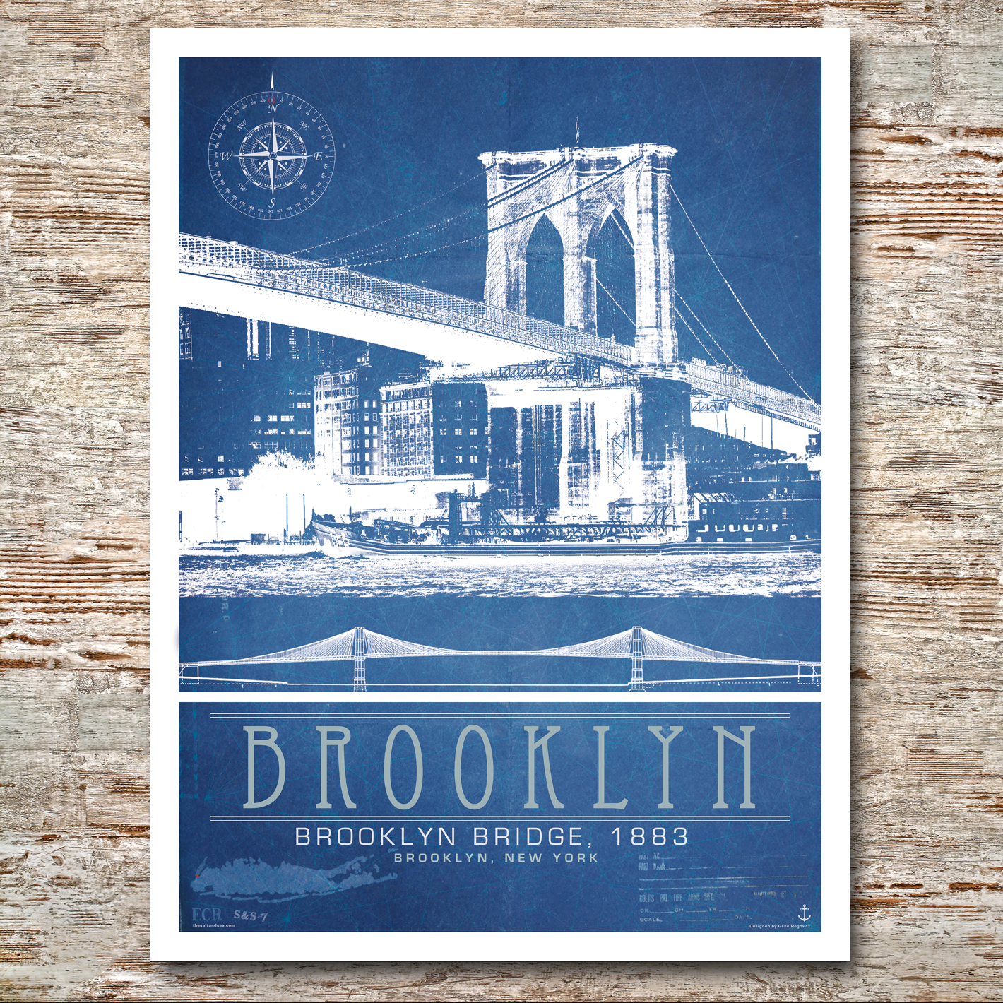 Brooklyn- The Brooklyn Bridge (18x24\