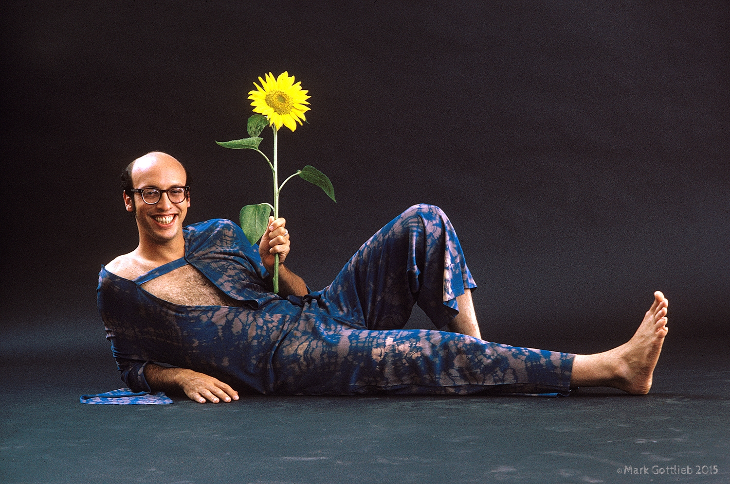 Peter Bergman With Sunflower