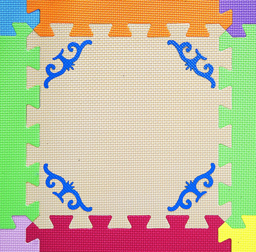 Regal Cow (Detail of tile)
