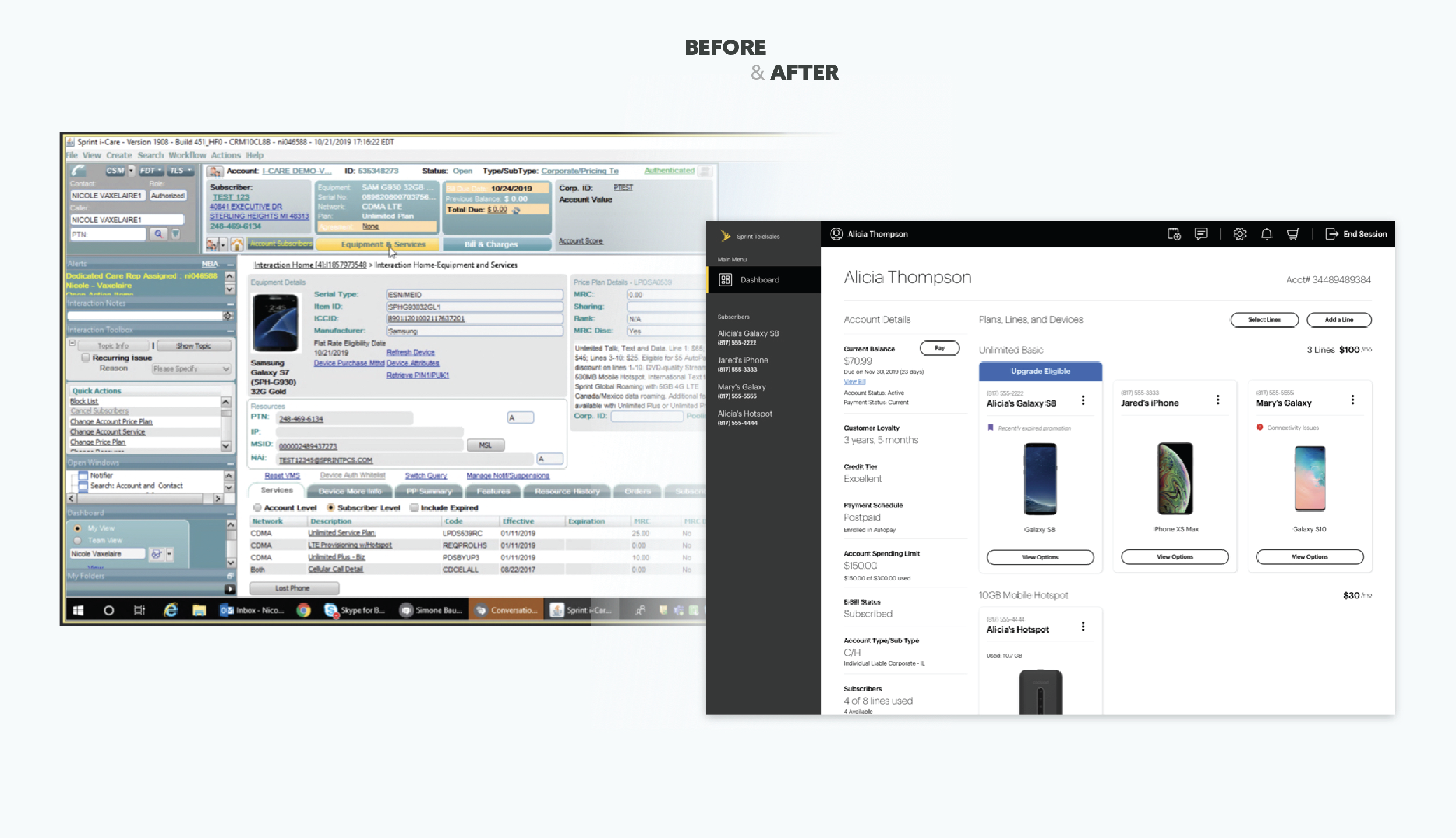 SPRINT: BEFORE & AFTER