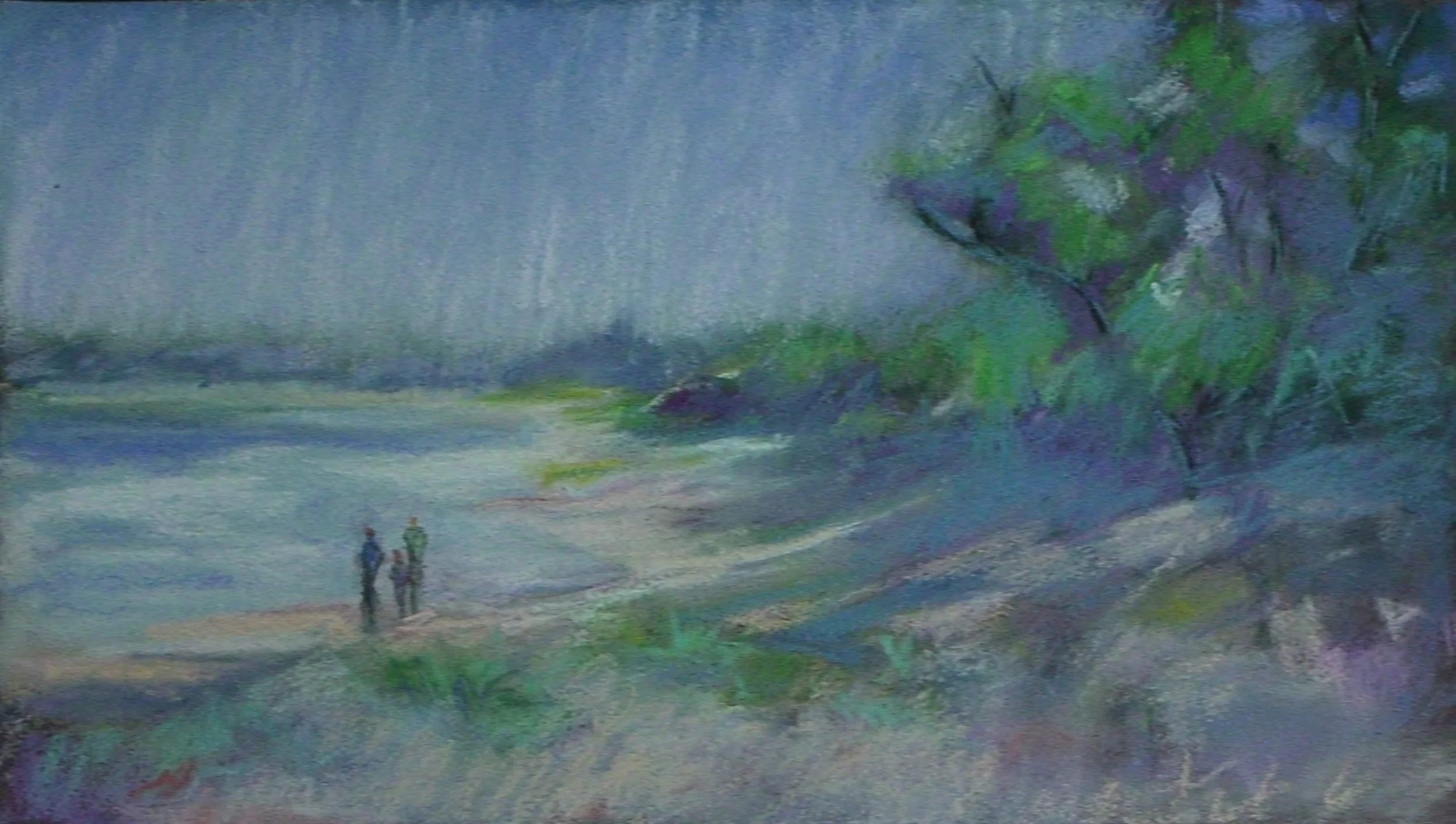 Cape Girardeau River Front 10" X 14" Pastel
