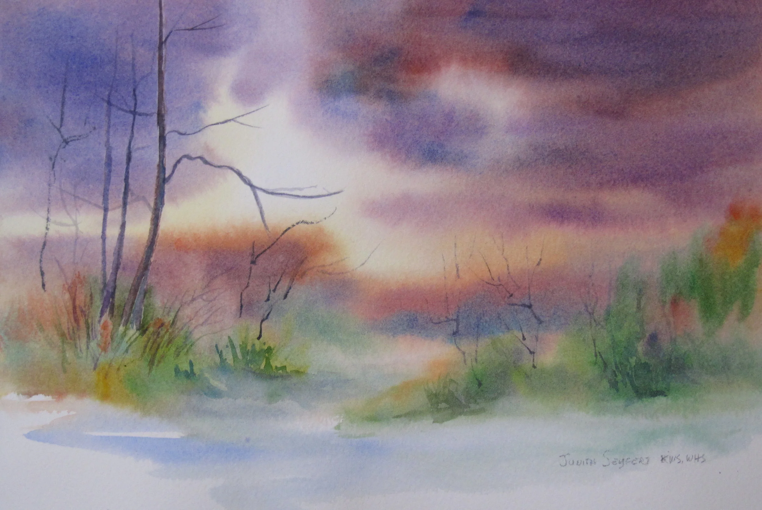After the Storm 7.5" X 11 Watercolor
