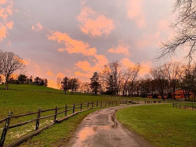 Afternoon thunderstorms make for the prettiest sunsets.