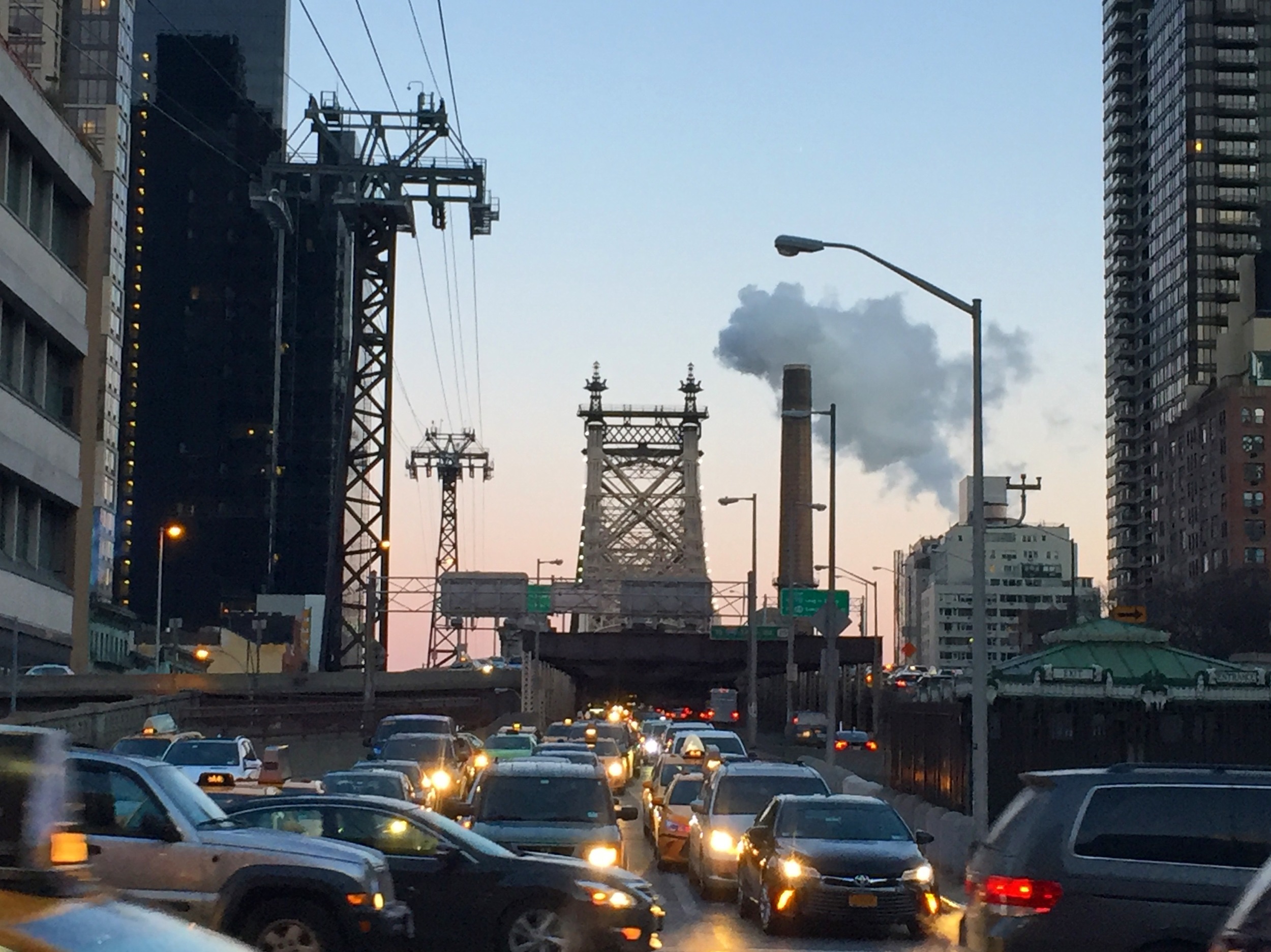 Industrialized traffic city: how I imagined all of New York to feel.
