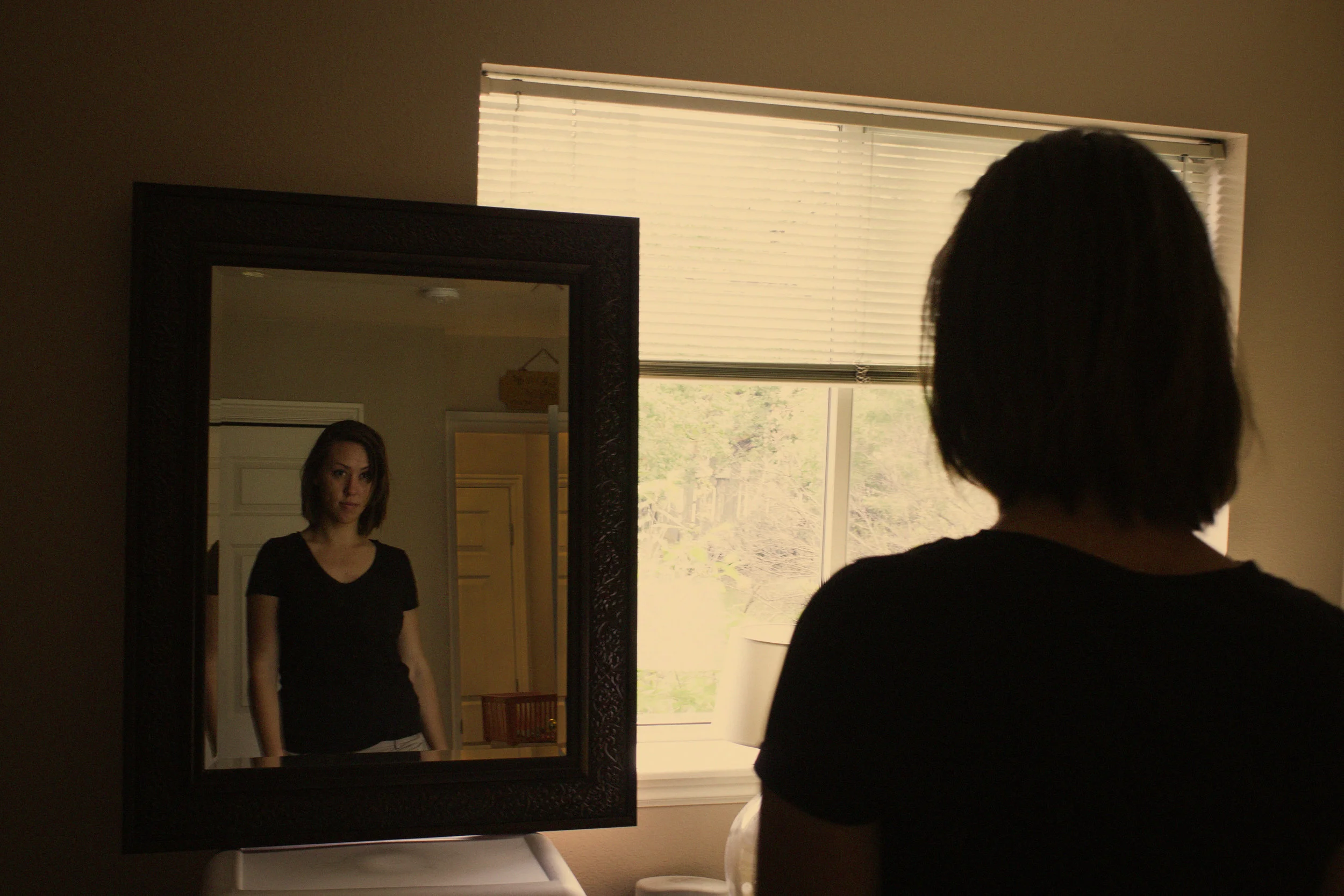An introspective post calls for an introspective self portrait. Project emulating Nan Goldin, 2014.