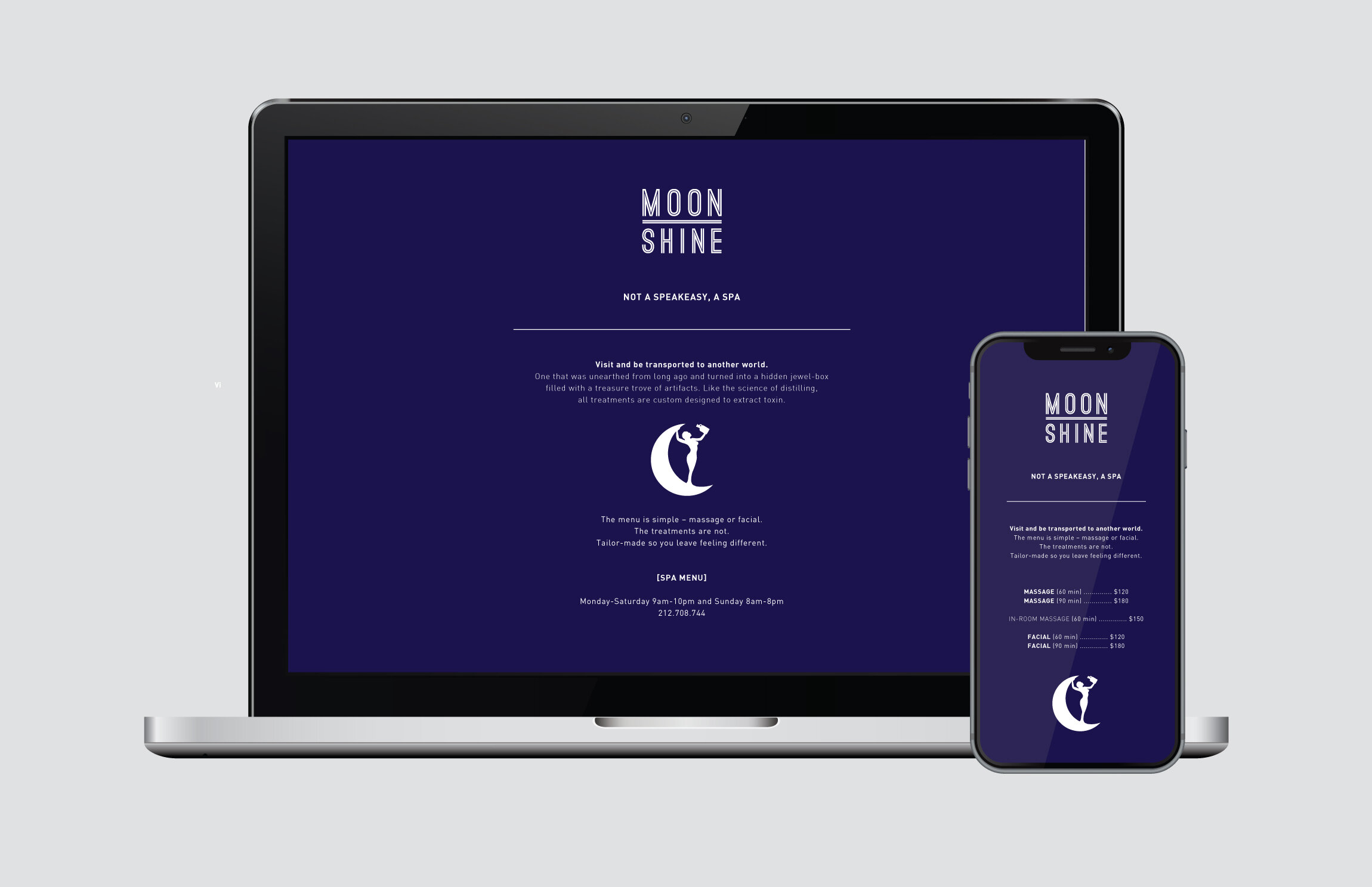 Inspired by the secretive and alluring persona of speakeasies, we designed the identity to be both sleek and eccentric.
