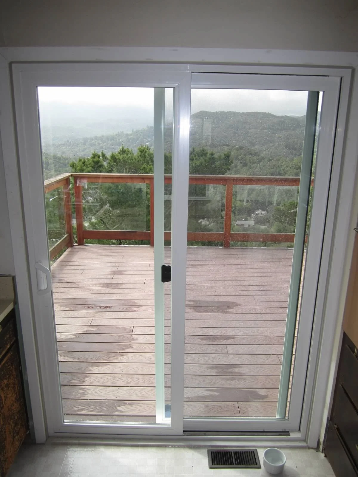 New sliding glass doors, Fairfax