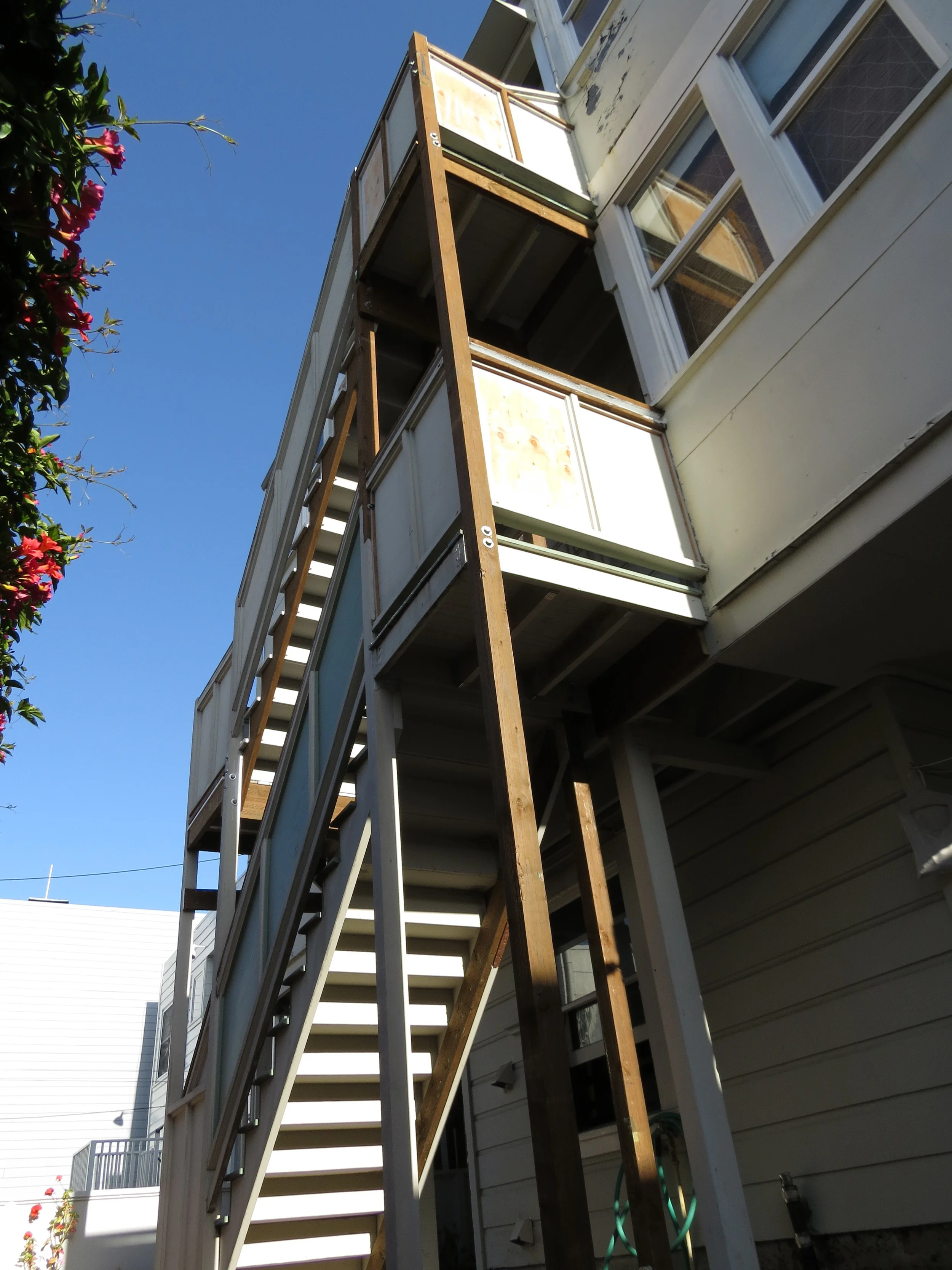 Stair repair, North Beach