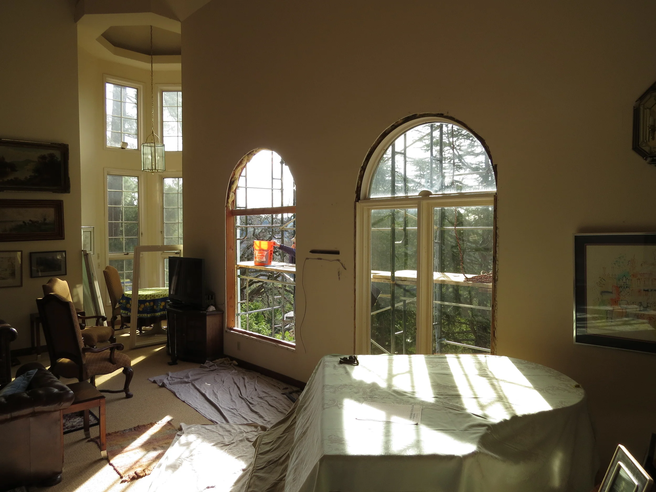 BEFORE: Interior window replacement, San Anselmo