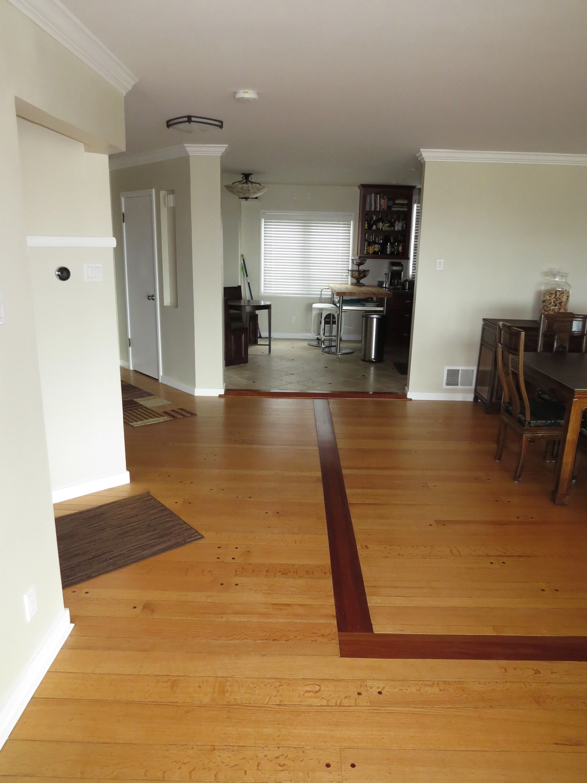 After floor repair, floor detail: San Francisco