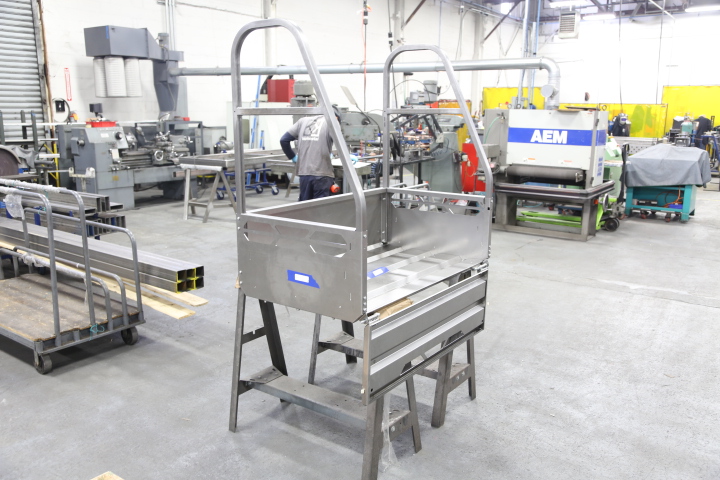Our first prototype at the factory in Brooklyn NY