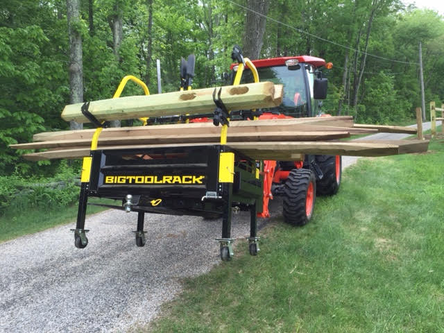 Bigtoolrack helping install split rail fence a must!