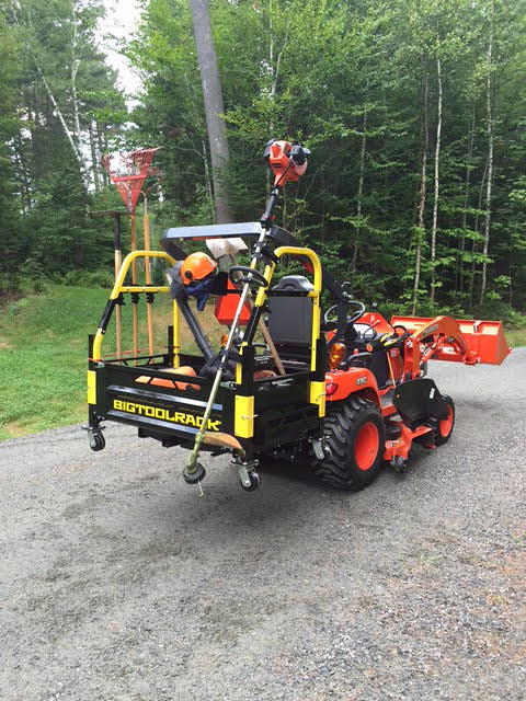 Jon In Vermont Bigtoolrack on a Kubota BX