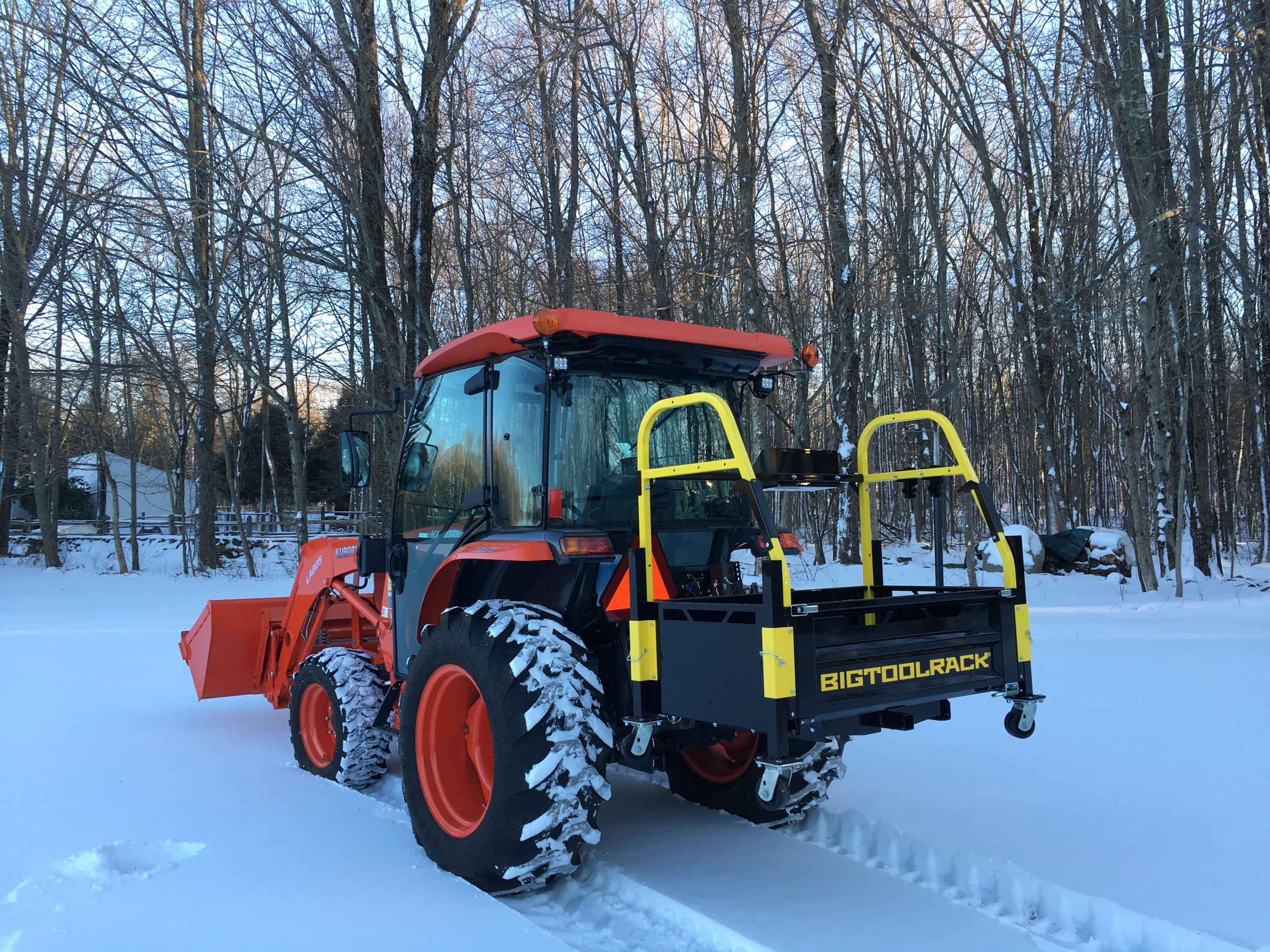 Bigtoolrack on a Kubota L3560