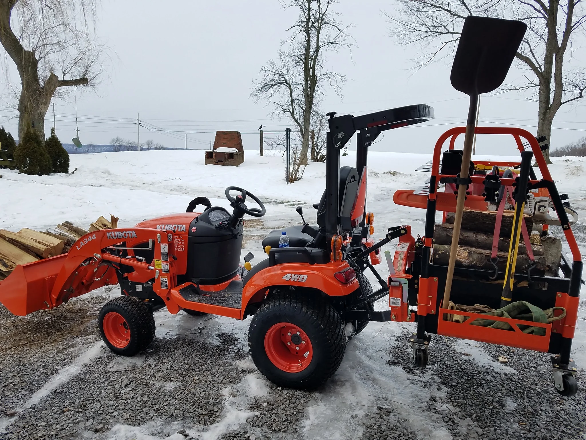 Kubota Bigtoolrack on a BX2380 Best Tractor attachment