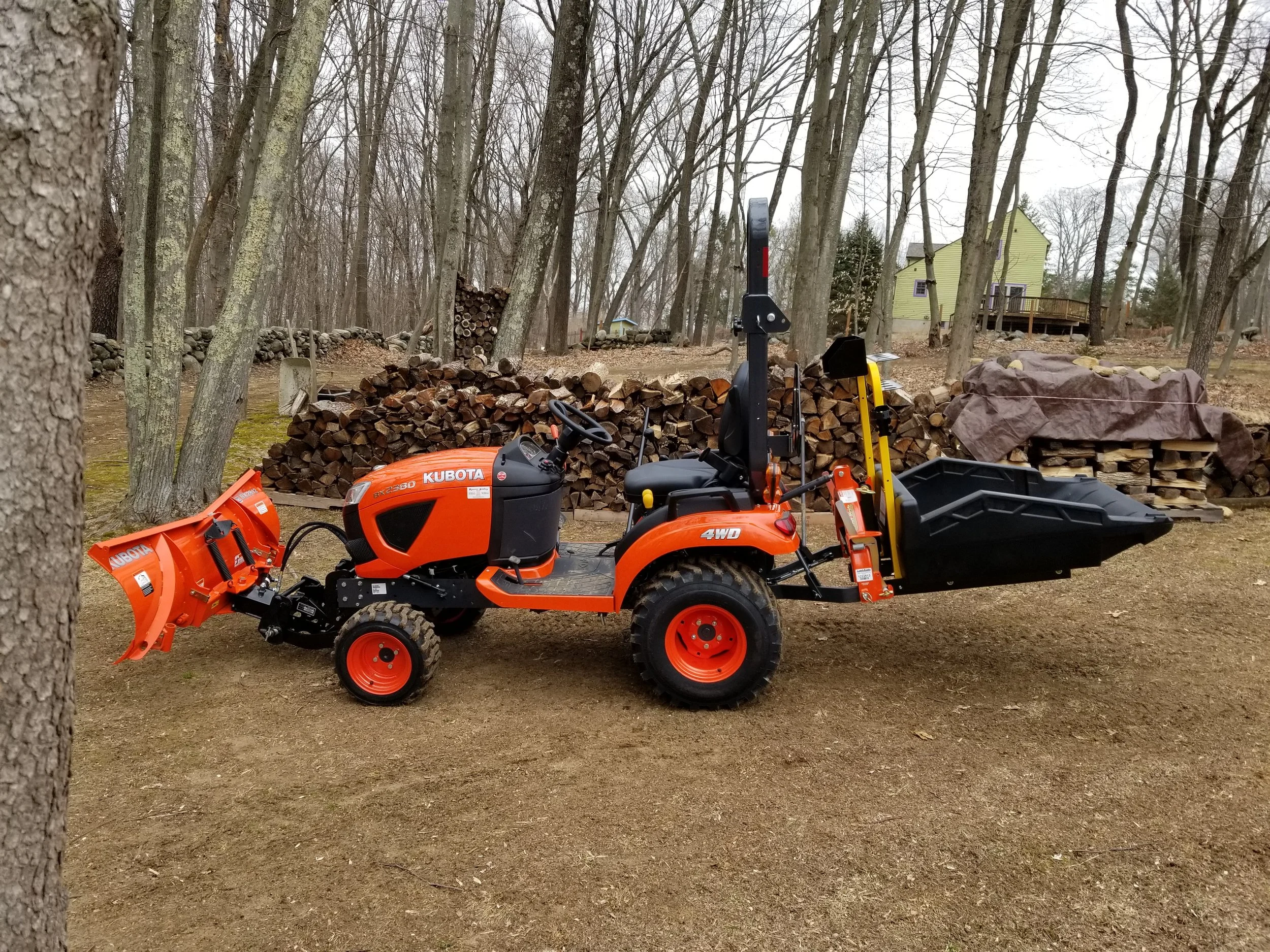 New Kubota BX2380 with the Bigtoolrack XPHD Poly Rack