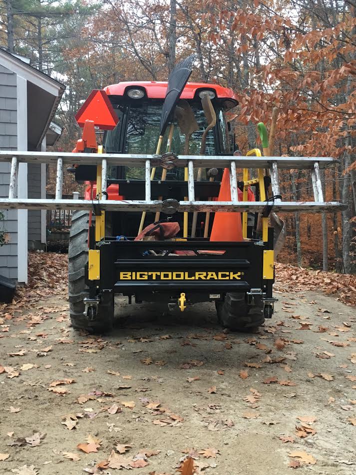Move your ladder with your tractor along with all the tools for the job