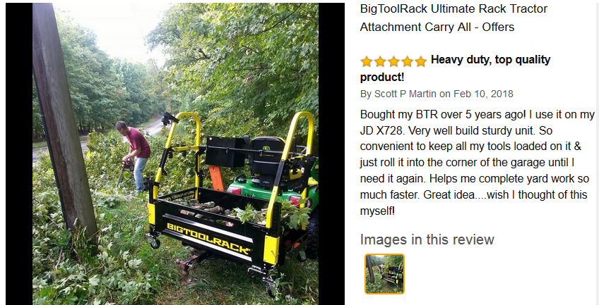 Bigtoolrack tractor carry all tractor tool box
