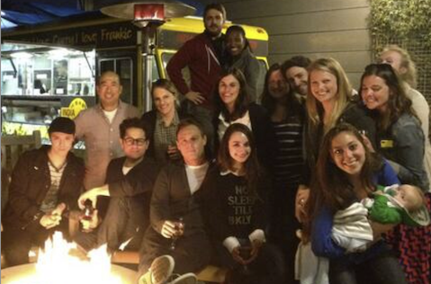 Pretending I'm cool (far left) with people who are actually cool (everyone to the right of the far left)