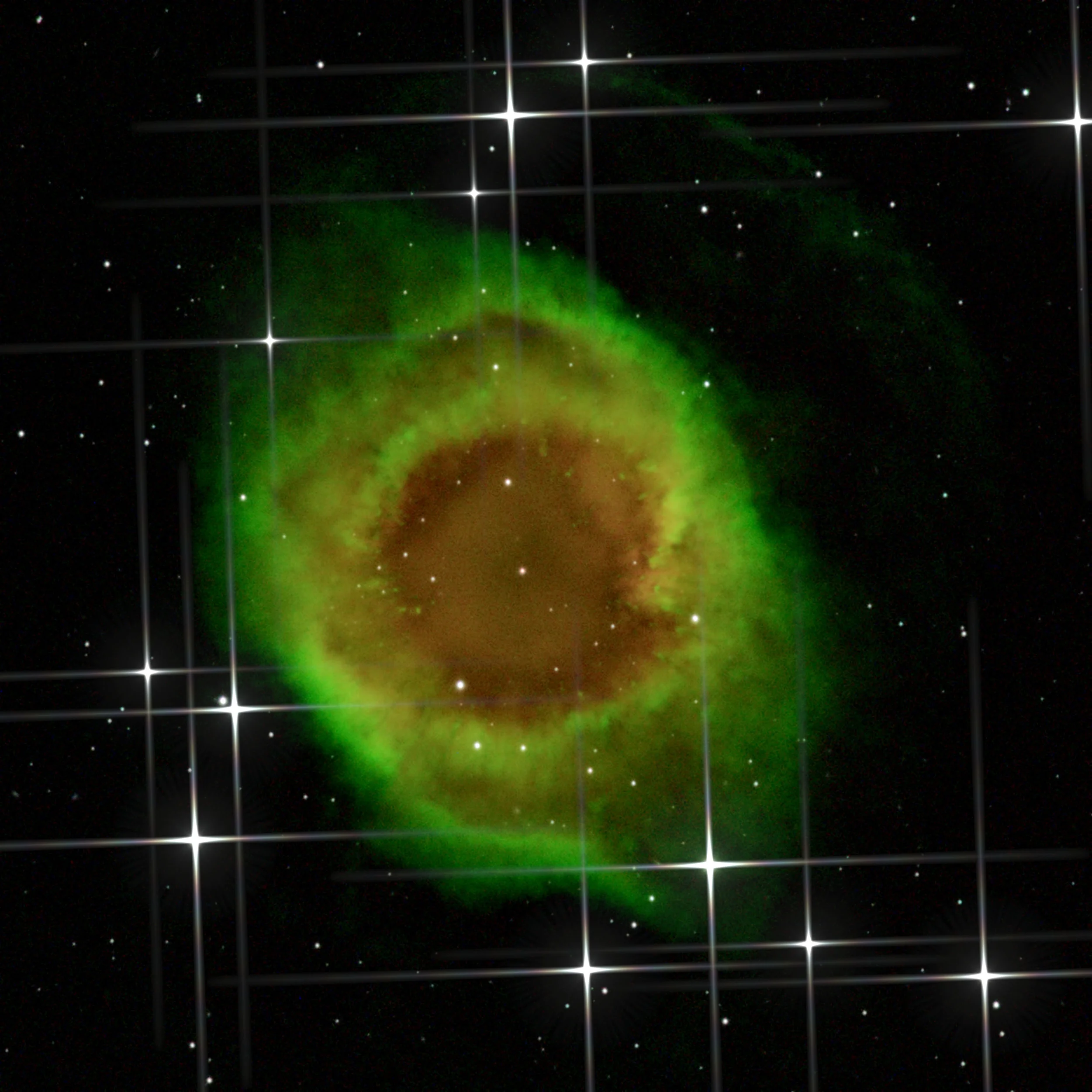 NGC 7293 star spikes