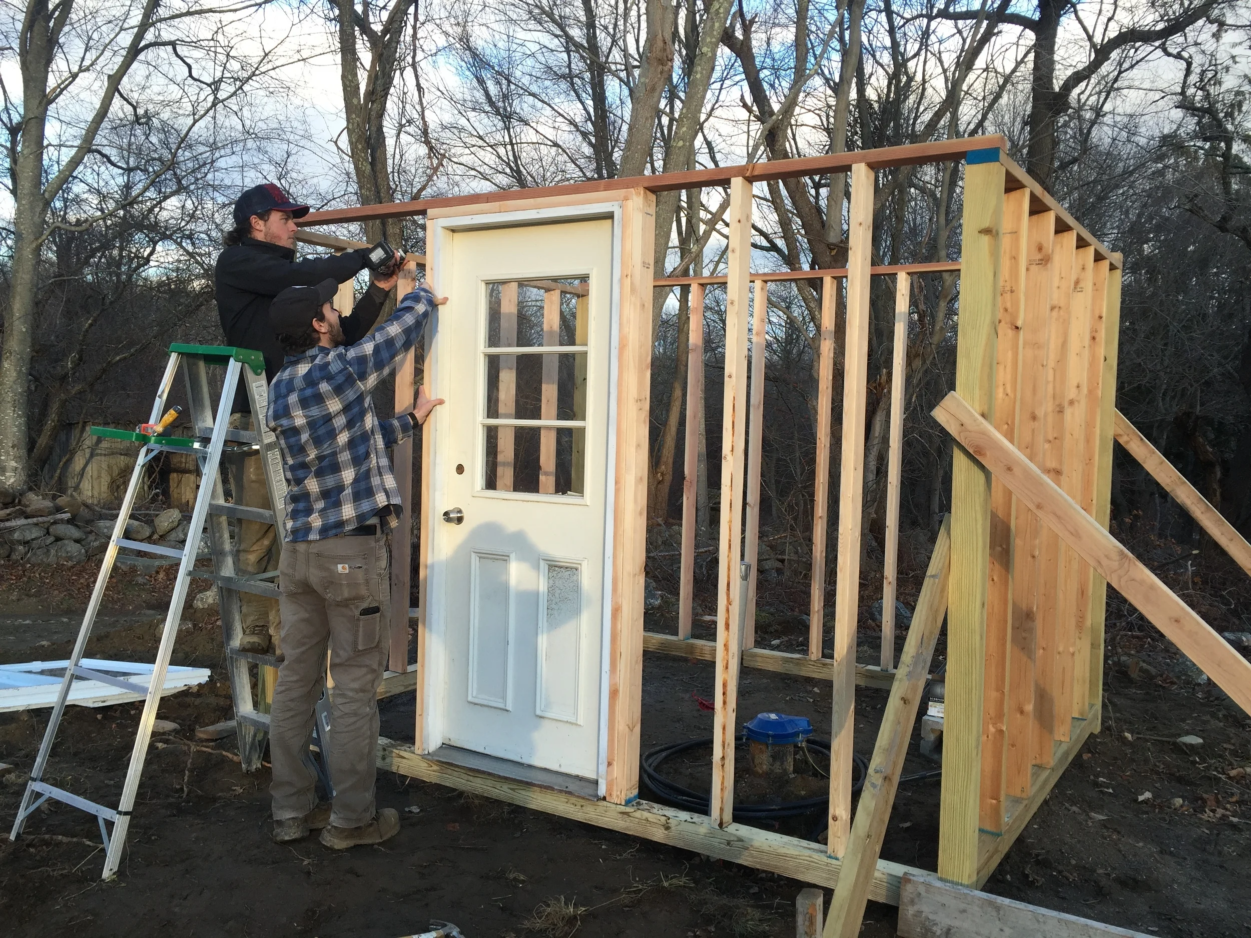 A shed for our irrigation well!