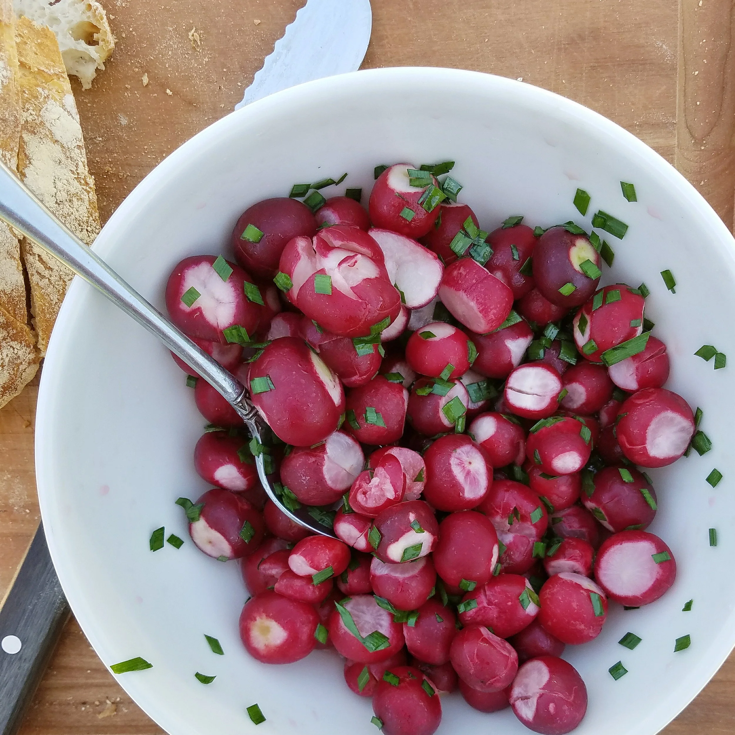 For an extra visual pop, garnish with slivered chives, black sesame seeds, or whatever else you can think of!