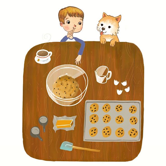 I've never had a dog, but I love hearing Scott tell stories about his chow+retriever puppy, Bailey, and the sorts of shenanigans they'd get into! 
#nationaldogday #illustration #digital #cintiq