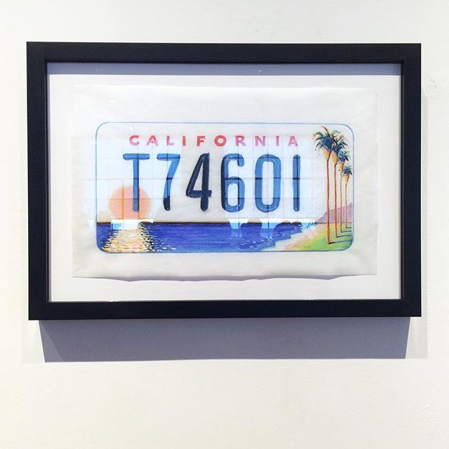 I had no idea Thiebaud designed the California Arts Plate! We can't wait to get a new car with this 😍