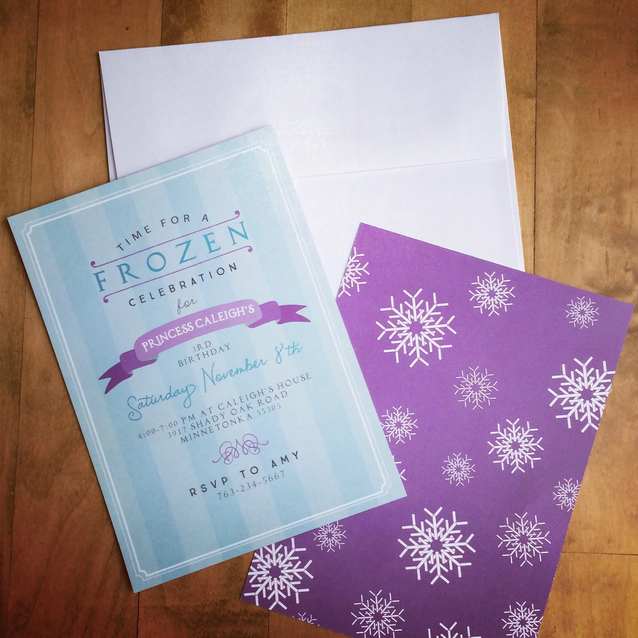 Invitations done by Jess Kasteler Design Studio