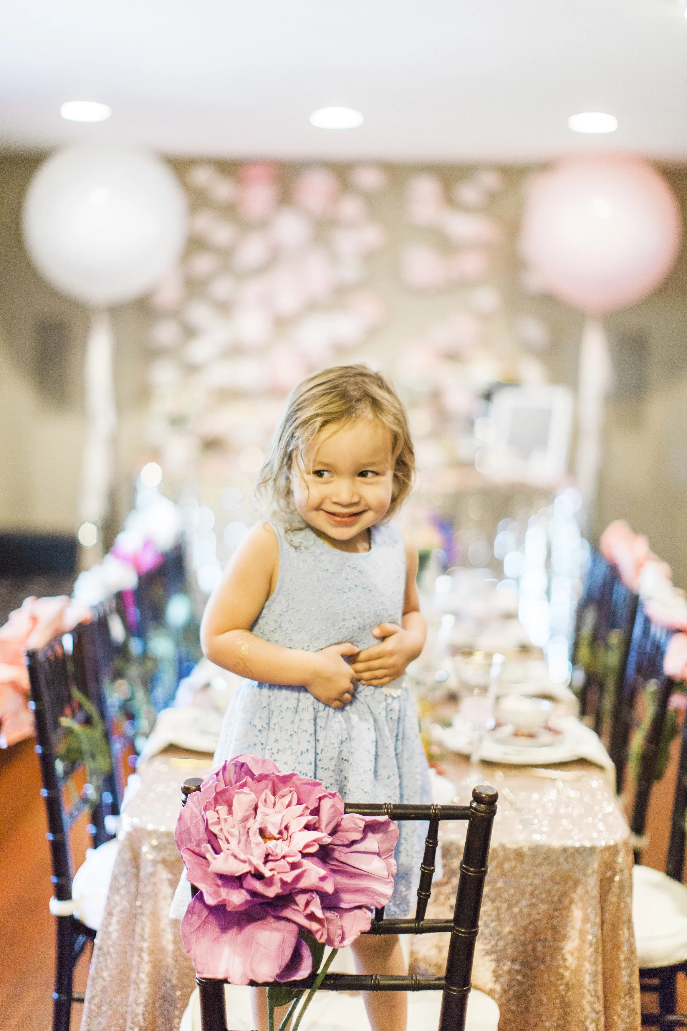 Ready for her party!