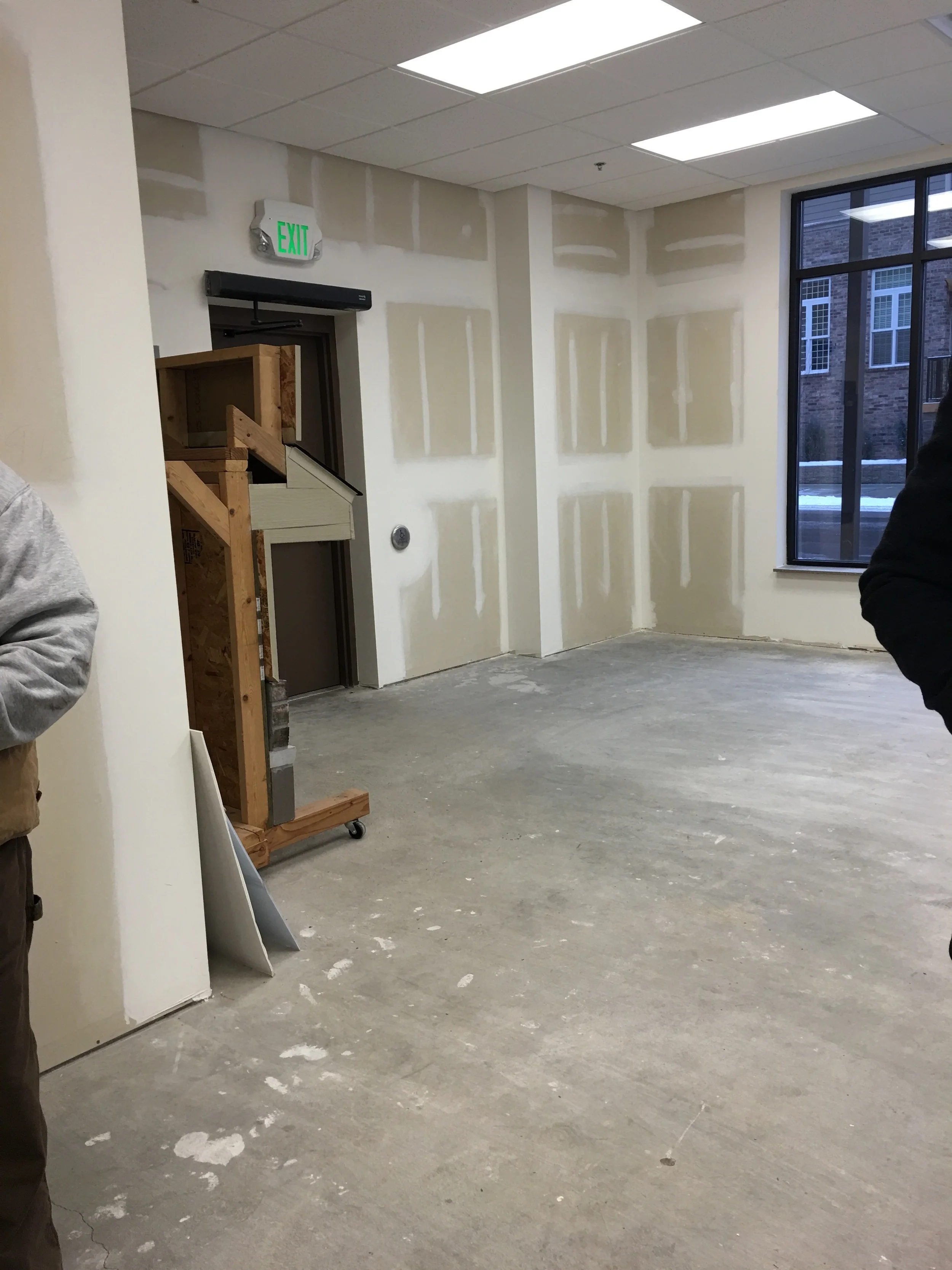 Service door and 7th street side
