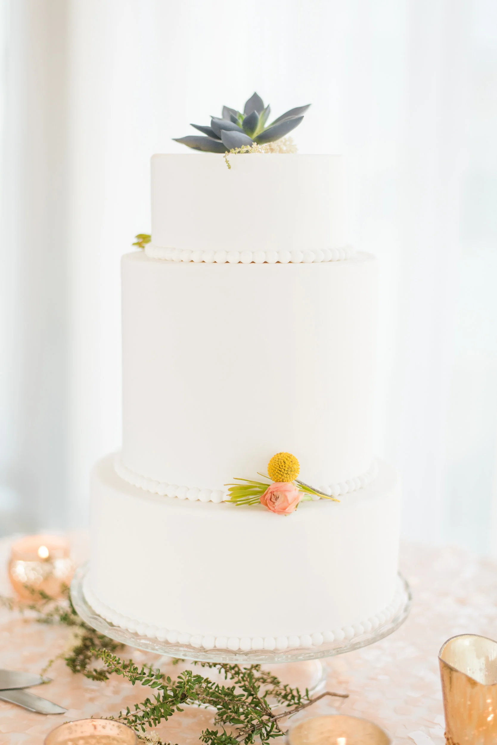 Classic White Wedding Cake
