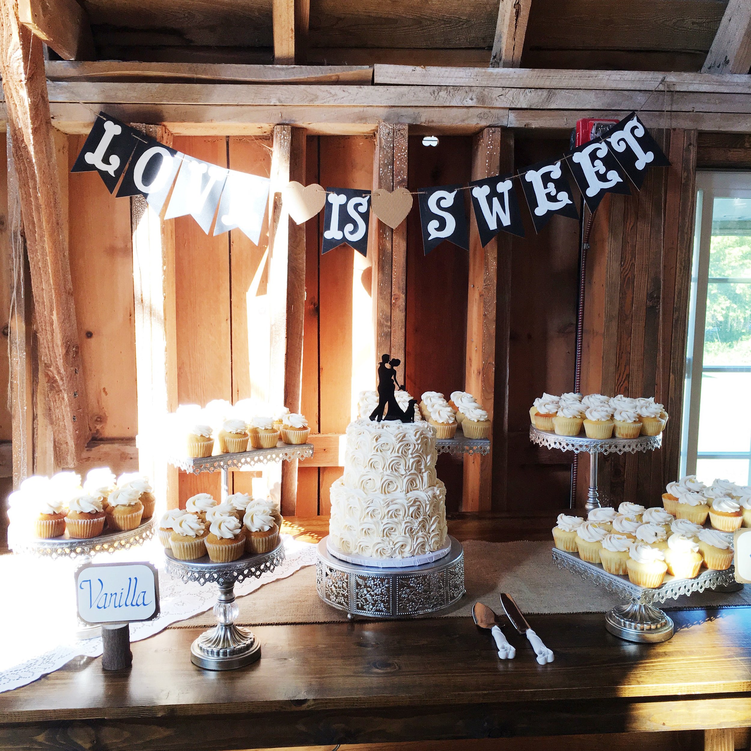 Rustic Dessert Table Setup