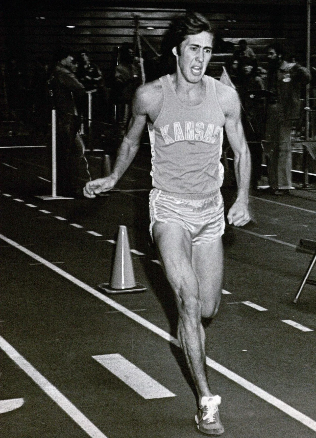 Tim Tays, racing indoors at Kansas, date unknown.