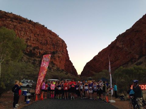 The good folks at the Alice Springs Running and Walking Club getting ready for a 10K walk.