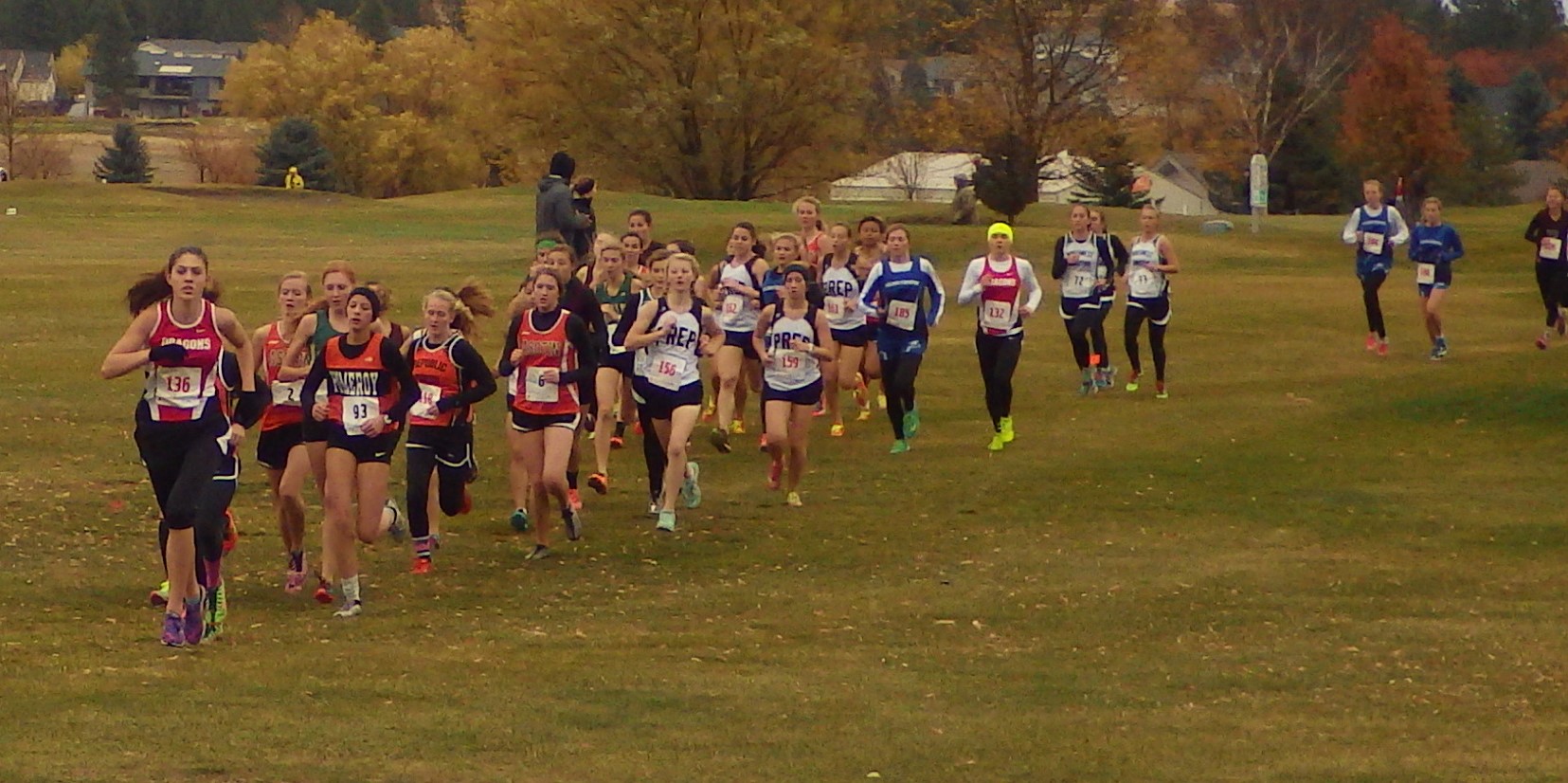 Madie Ward, leading into the wind