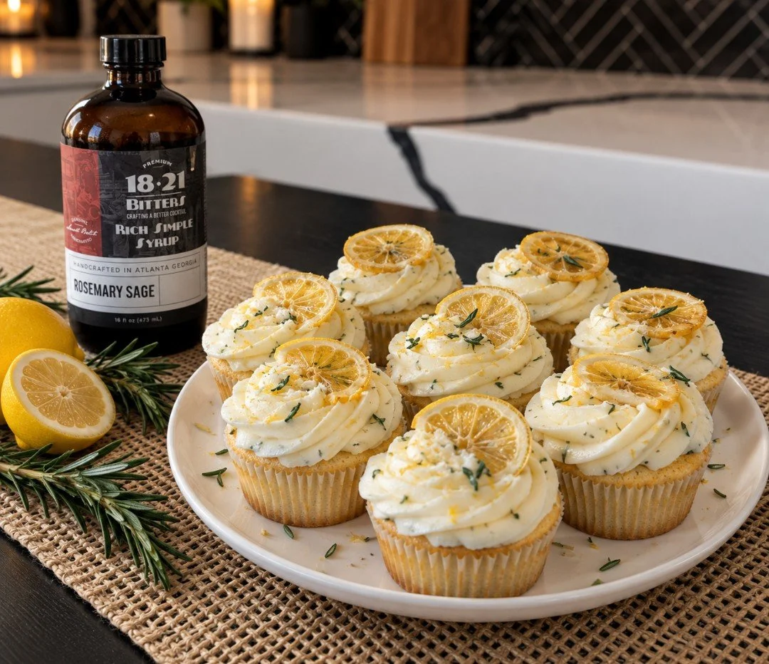 Rosemary Lemon Cupcakes
