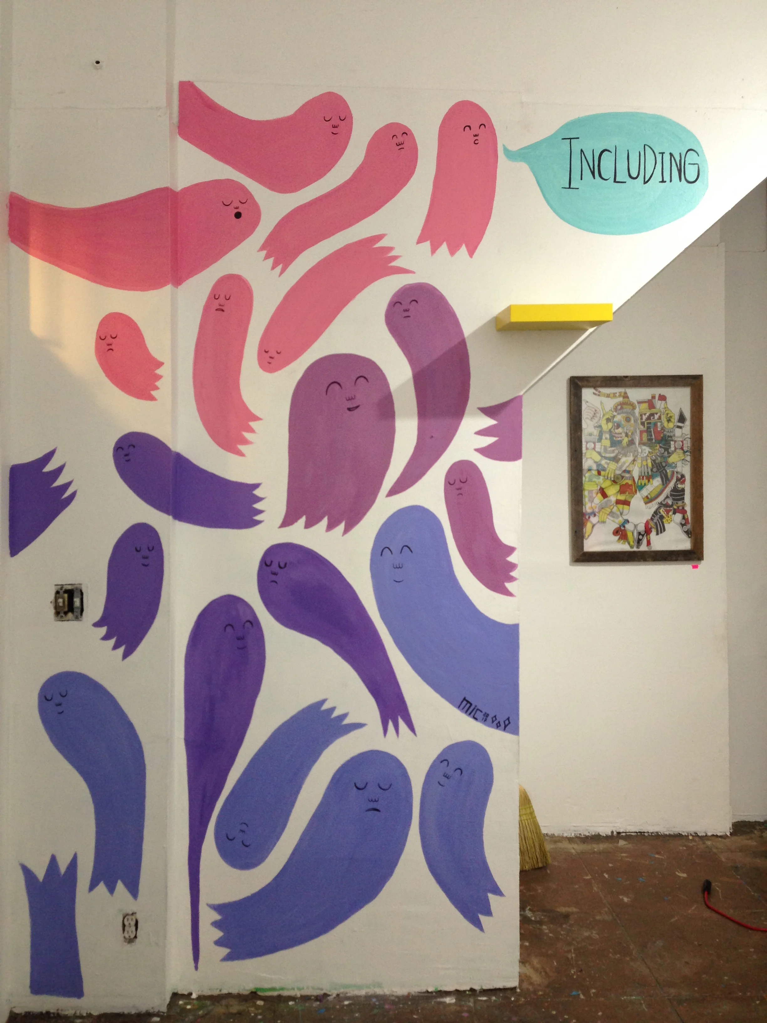 Ghost mural for INCLUDING GROUP SHOW