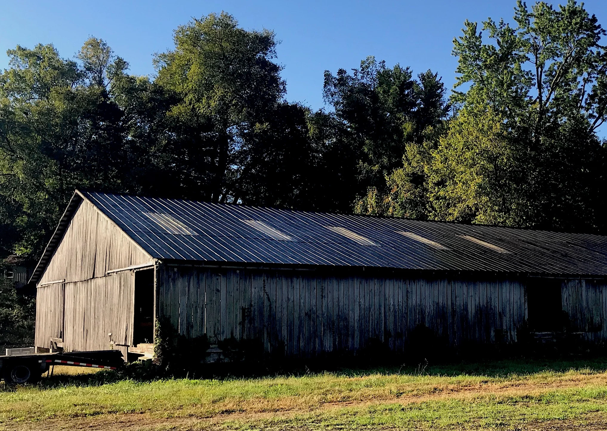 One of the barns in the Eastern US disassembled for our Sawmill Oak product.