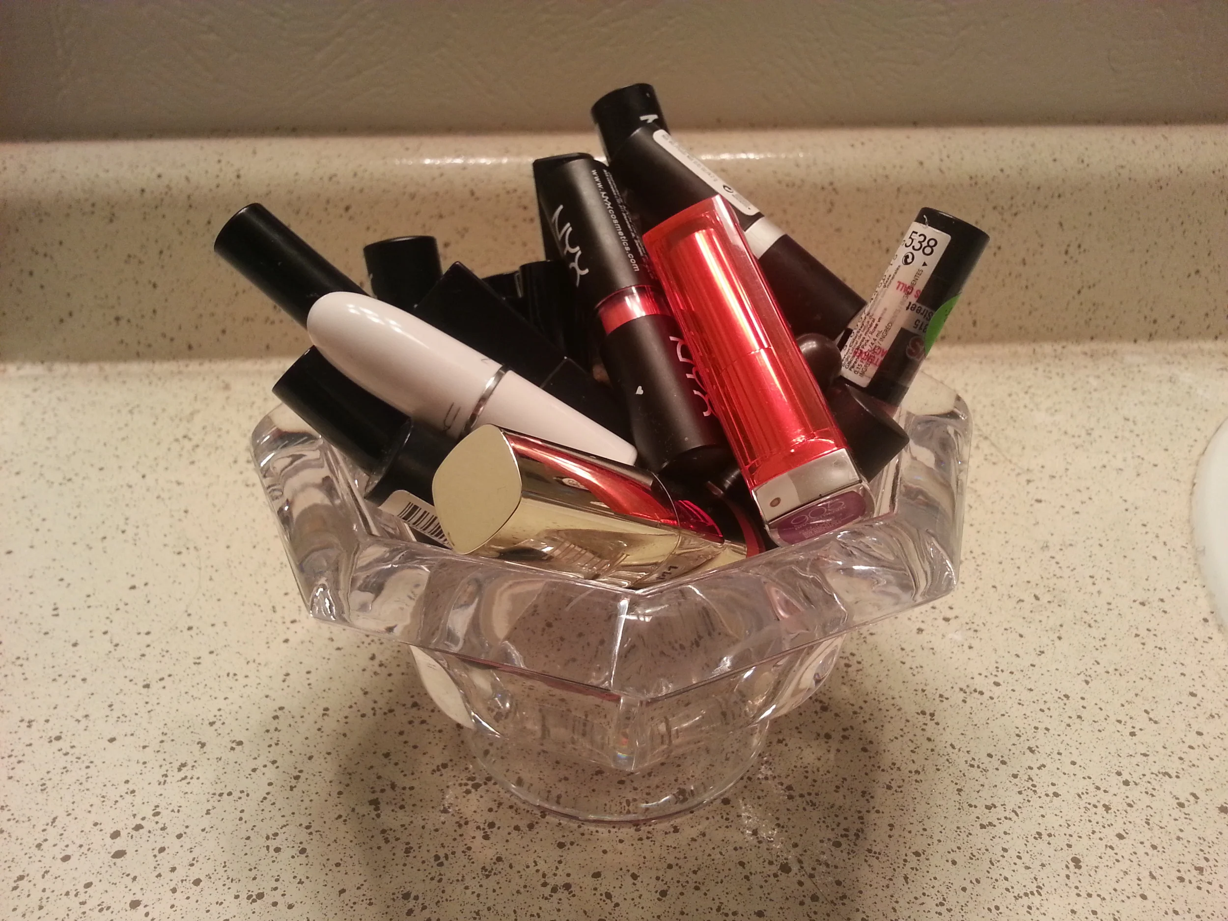 Another inexpensive storage option for my lipsticks