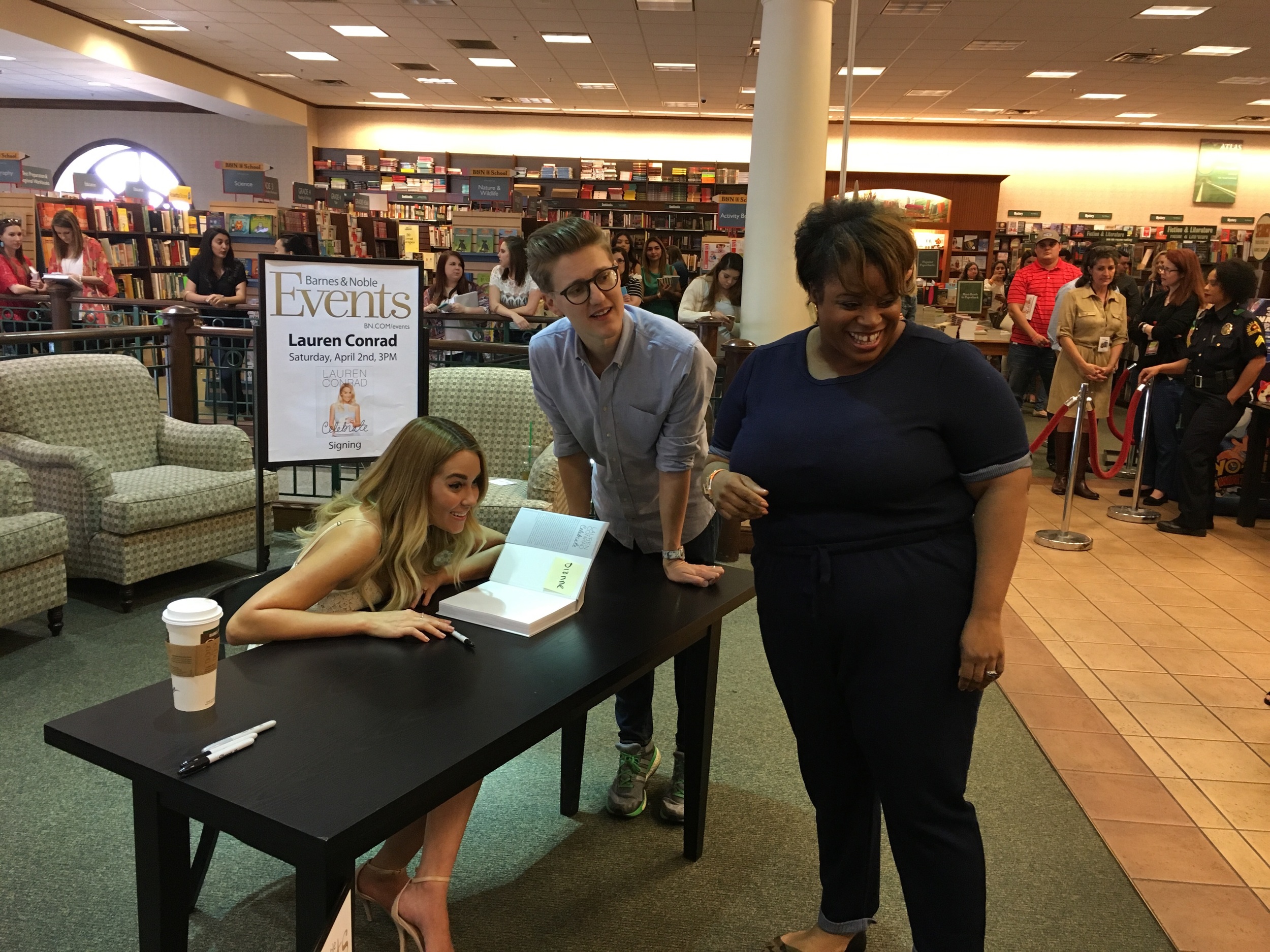 Faux denim from Old Navy + Lauren Conrad 'Celebrate' book signing — Dionne  Dean