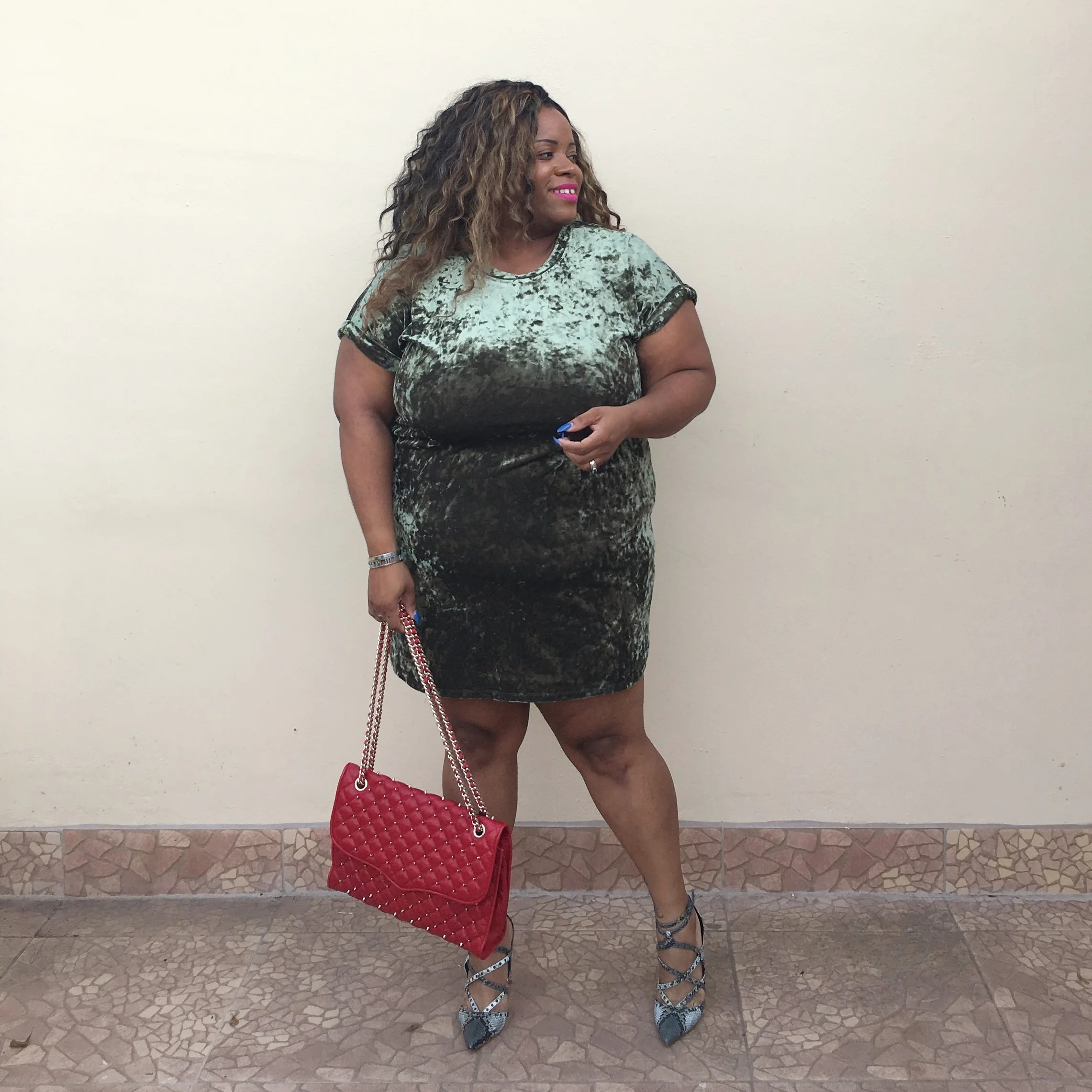 Crushed Velvet Dress