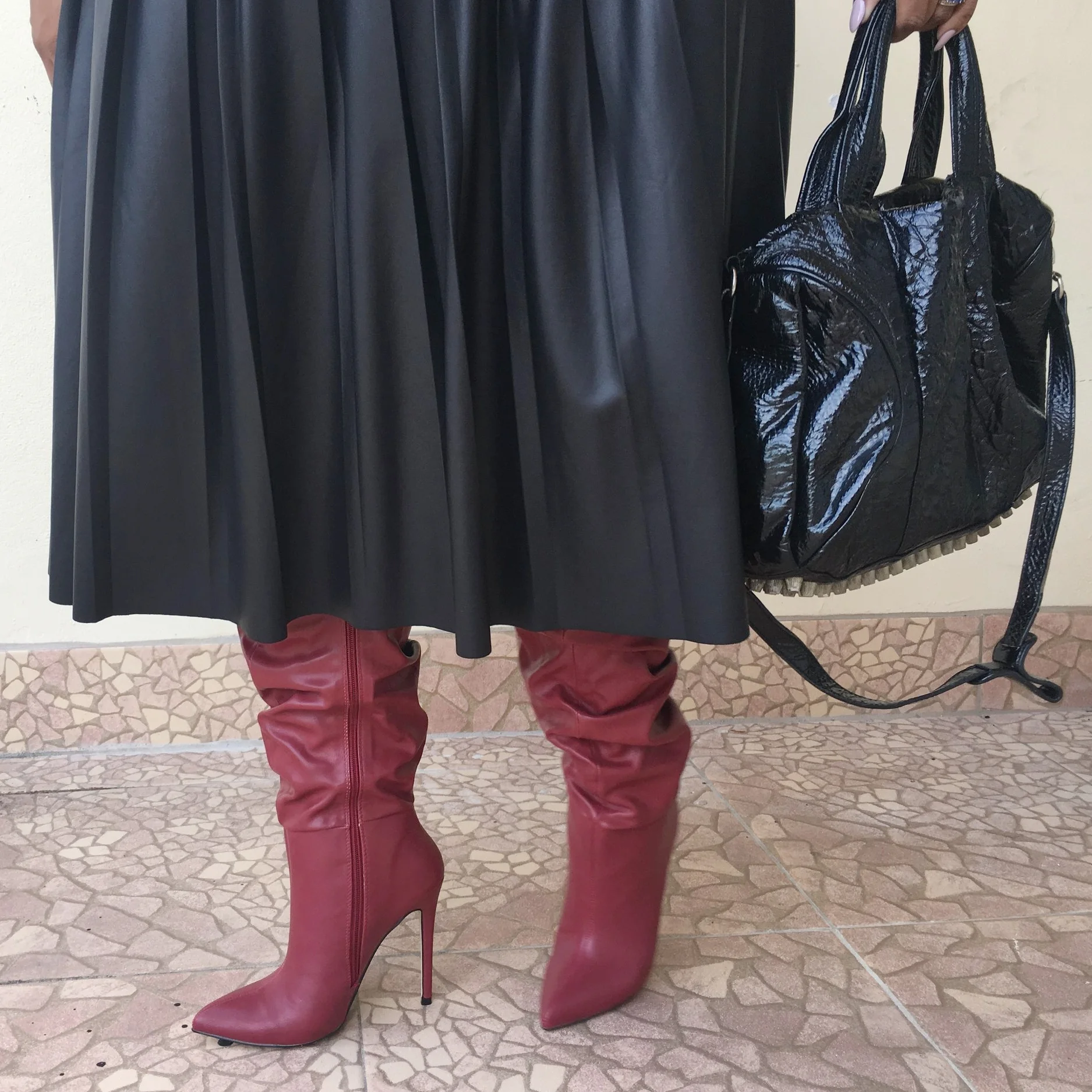 Plus Size Leather Skirts
