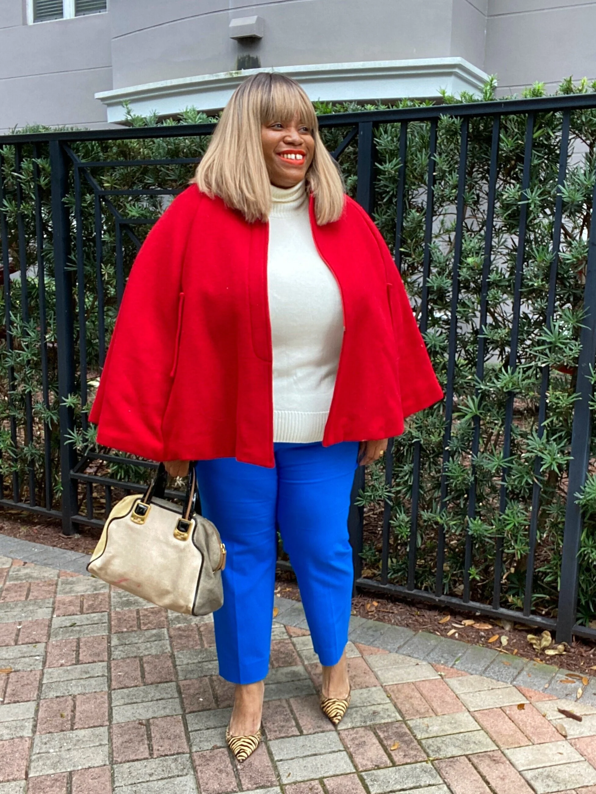 Red Cape + Blue Pants