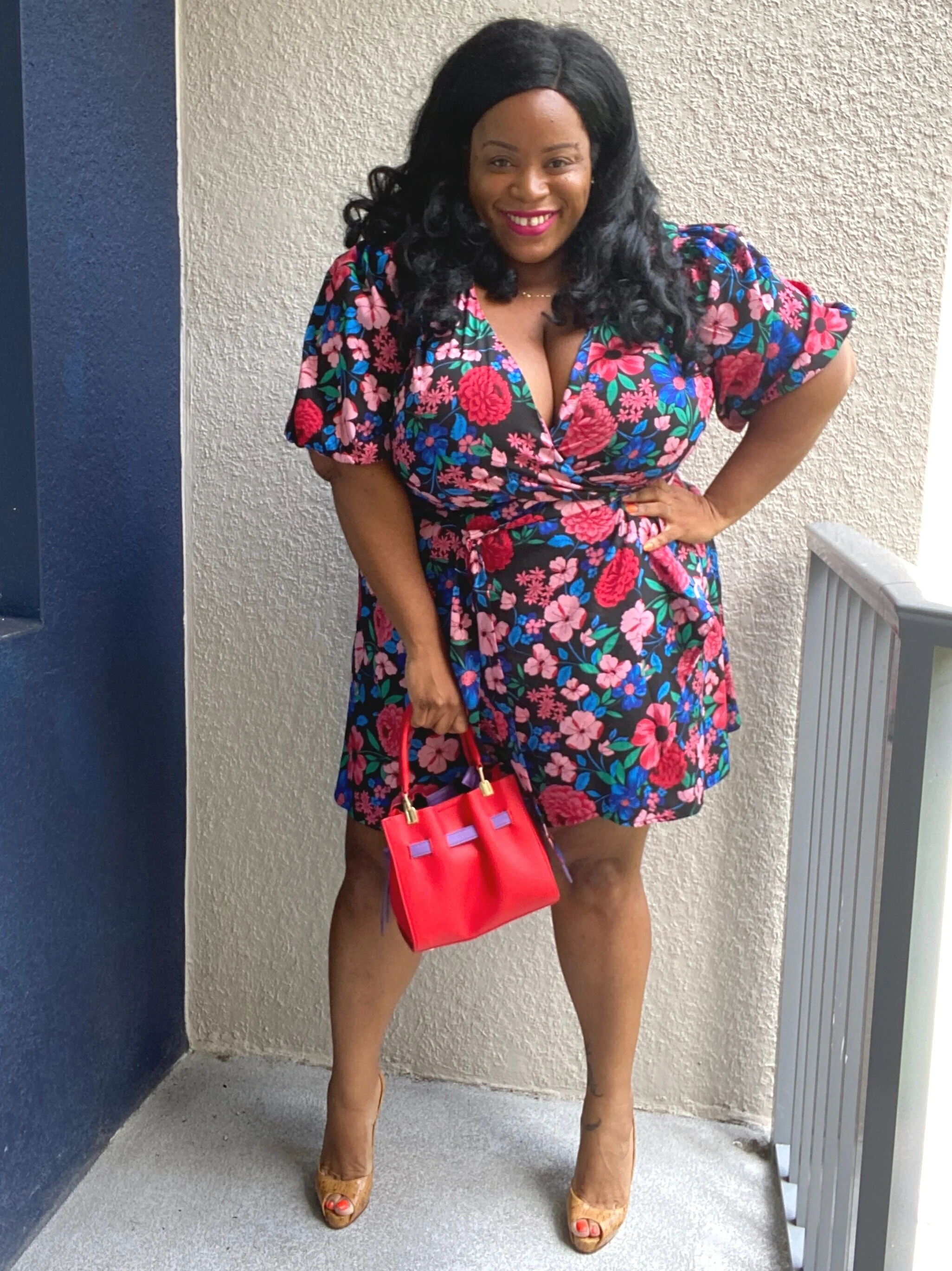 SimplyBe Puff Sleeve Dress