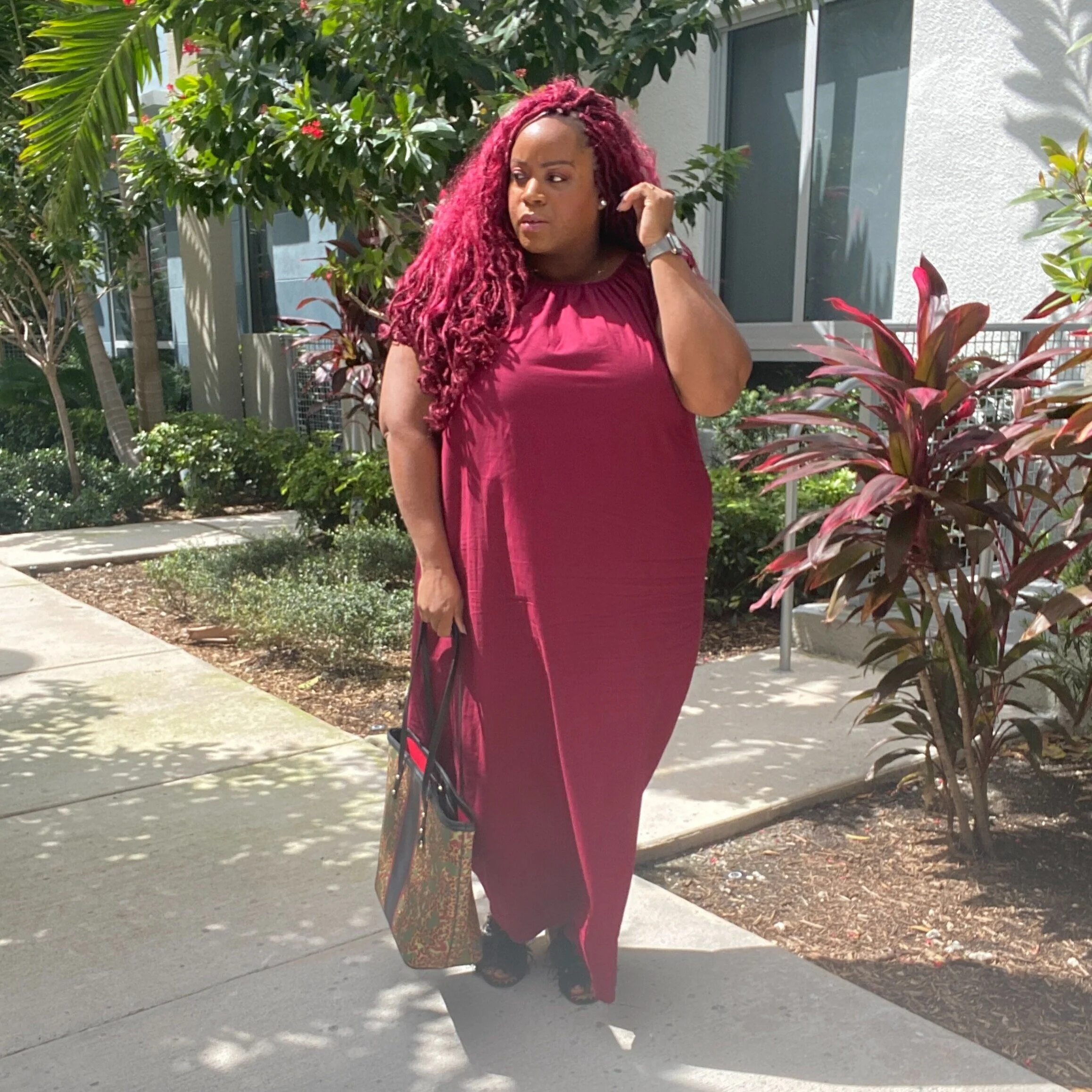 ShopDionneDean Burgundy Maxi Dress