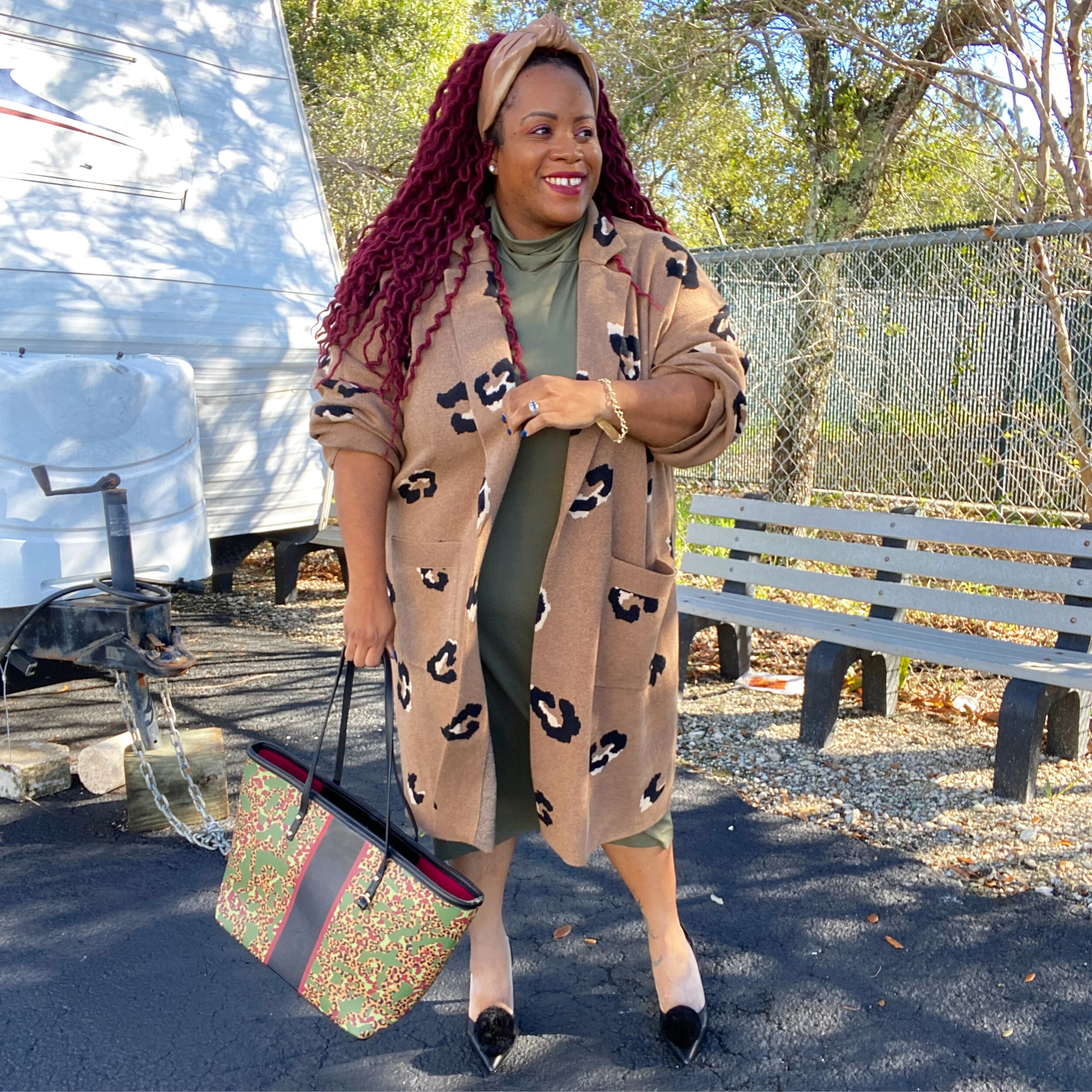 J. Crew Animal Print Cardigan